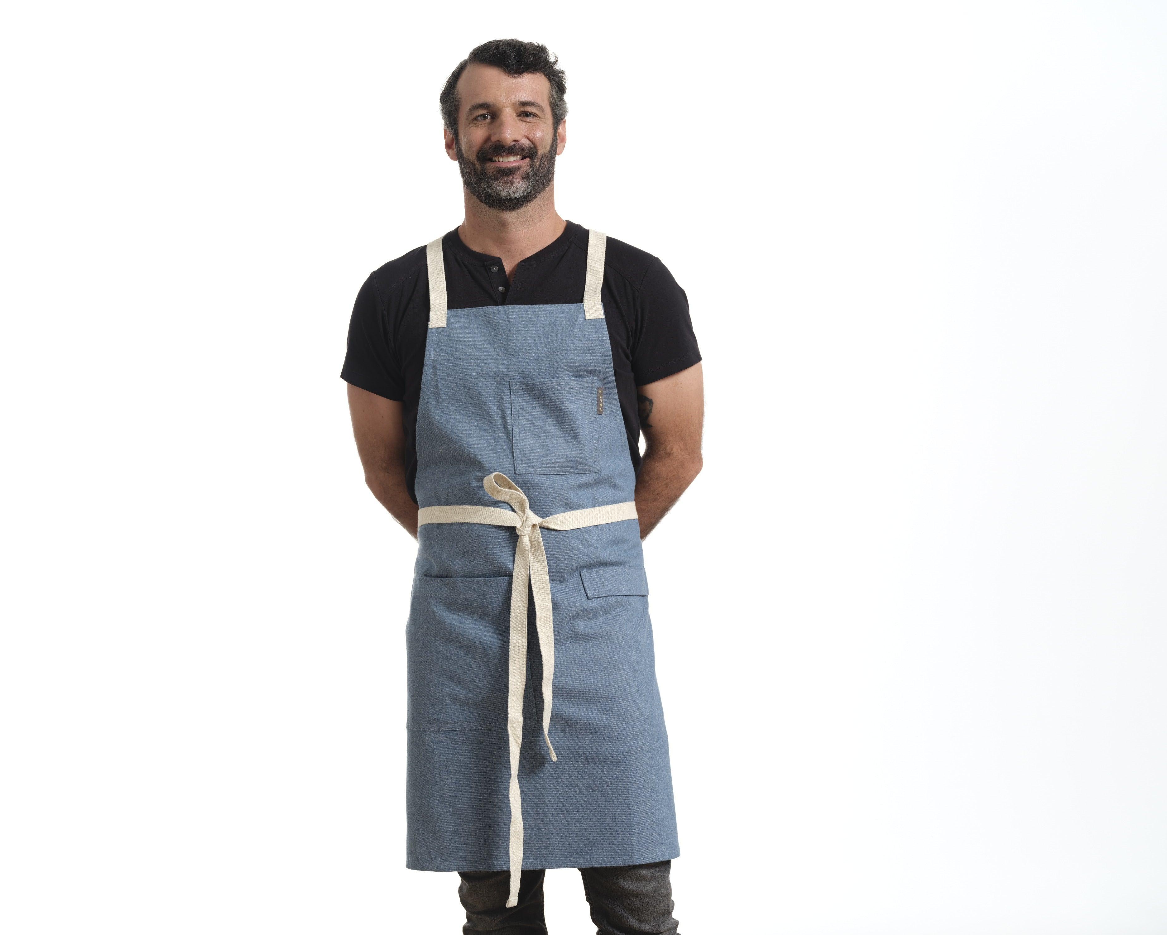 Crossback Apron with Pockets, Gardening Apron and Serving Aprons - PRHOMZ