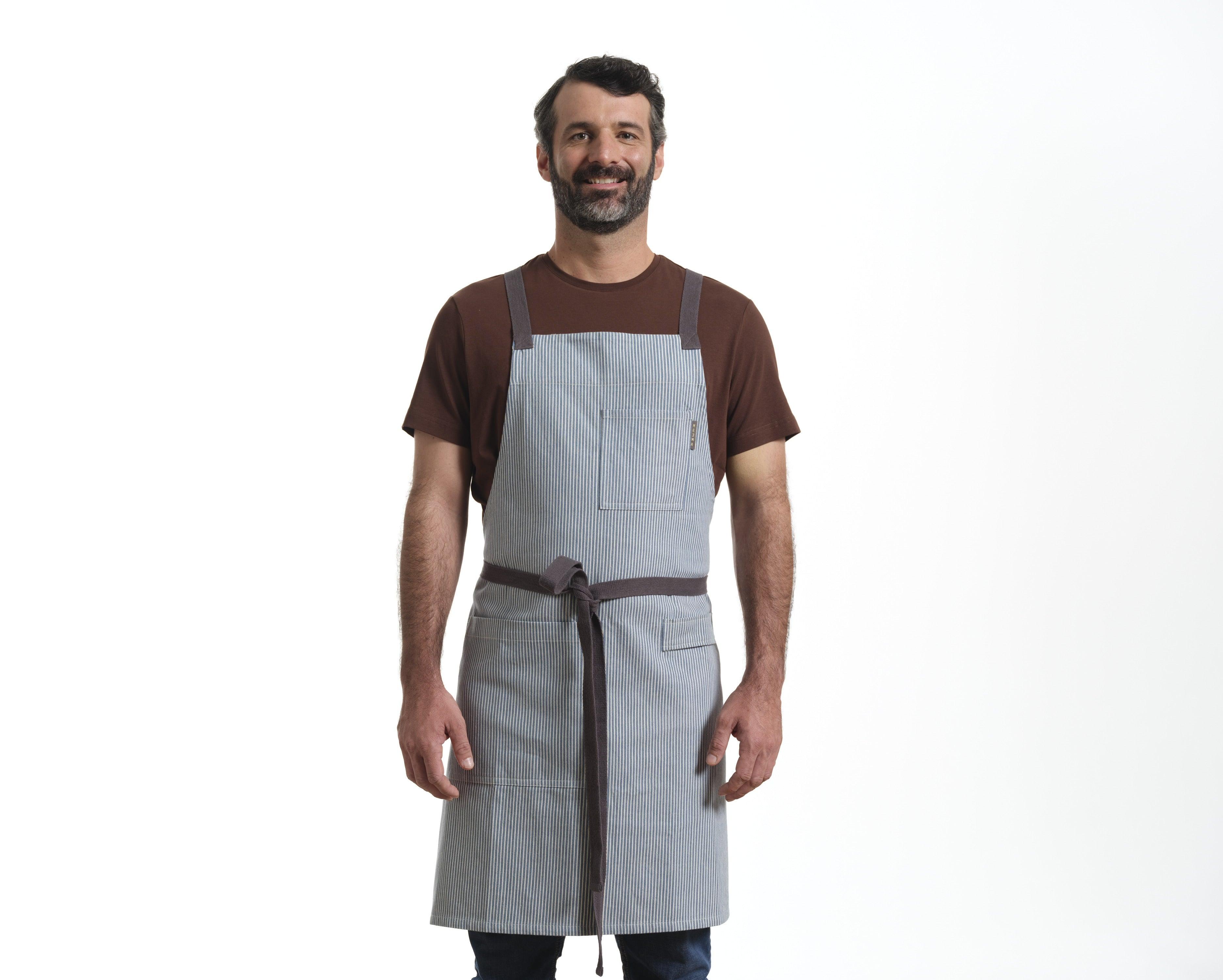 Crossback Apron with Pockets, Gardening Apron and Serving Aprons - PRHOMZ