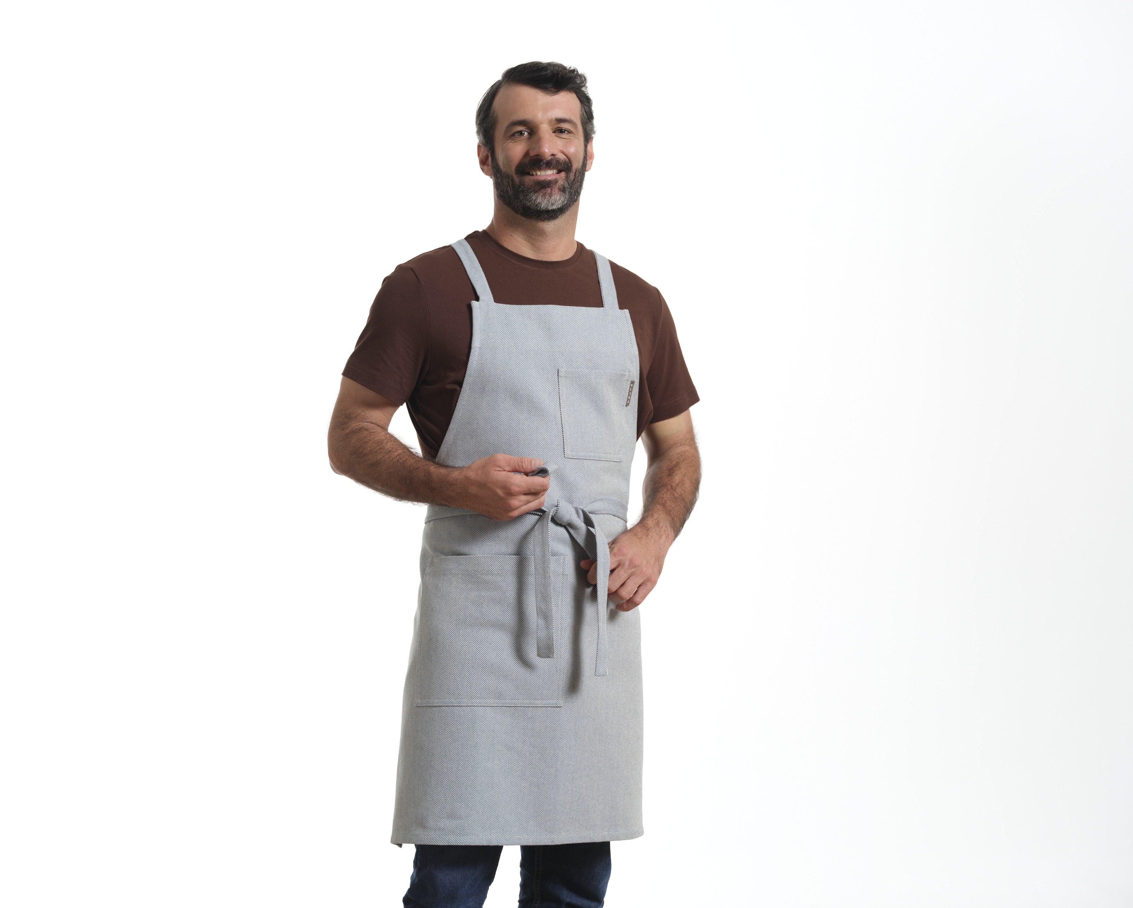 Crossback Apron with Pockets, Gardening Apron and Serving Aprons - PRHOMZ