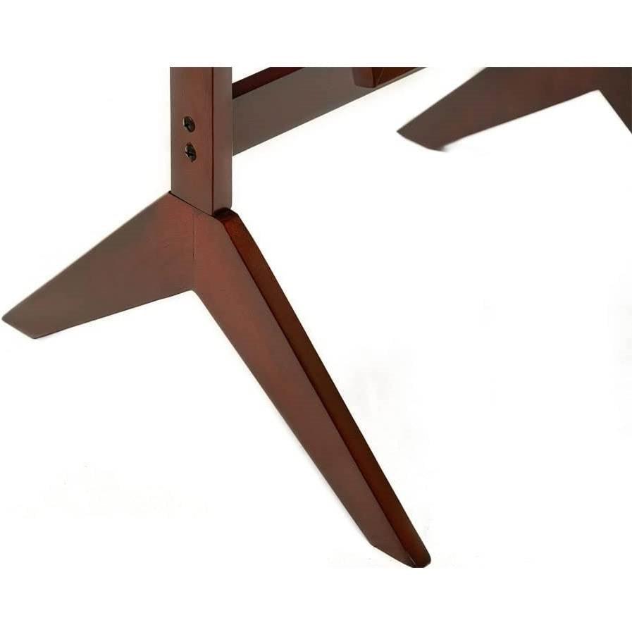 Modern Full Length Freestanding Bedroom Floor Cheval Mirror in Cherry - PRHOMZ