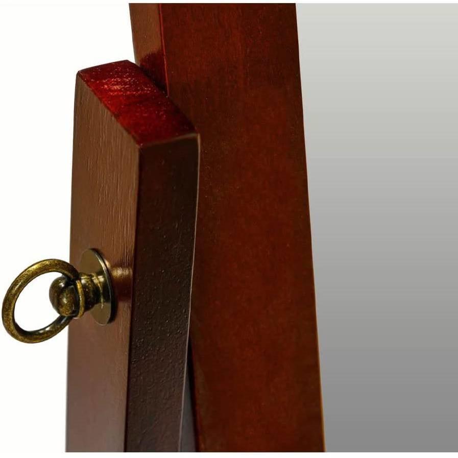 Modern Full Length Freestanding Bedroom Floor Cheval Mirror in Cherry - PRHOMZ