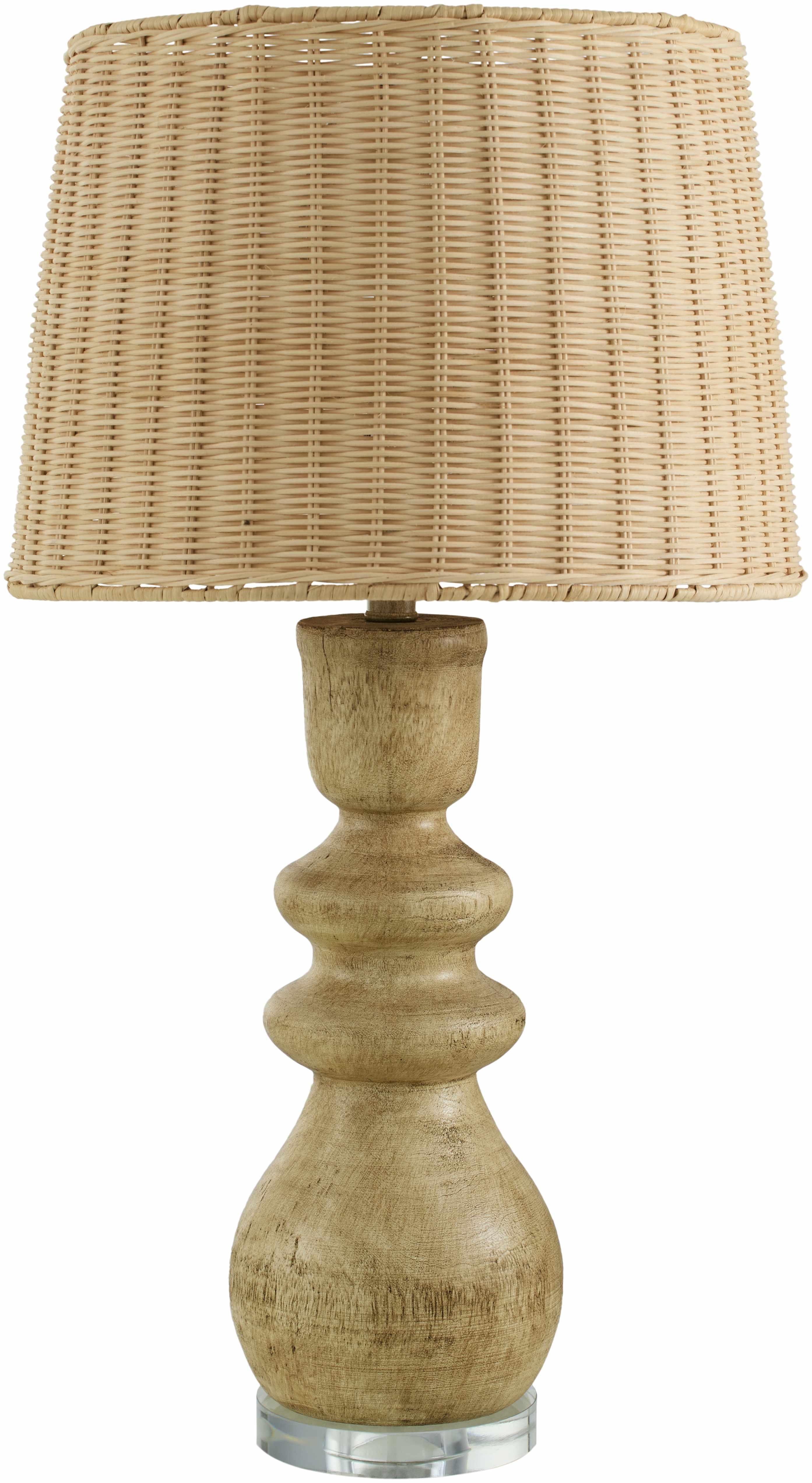 Mouzillon Brown Rattan Table Lamp - PRHOMZ