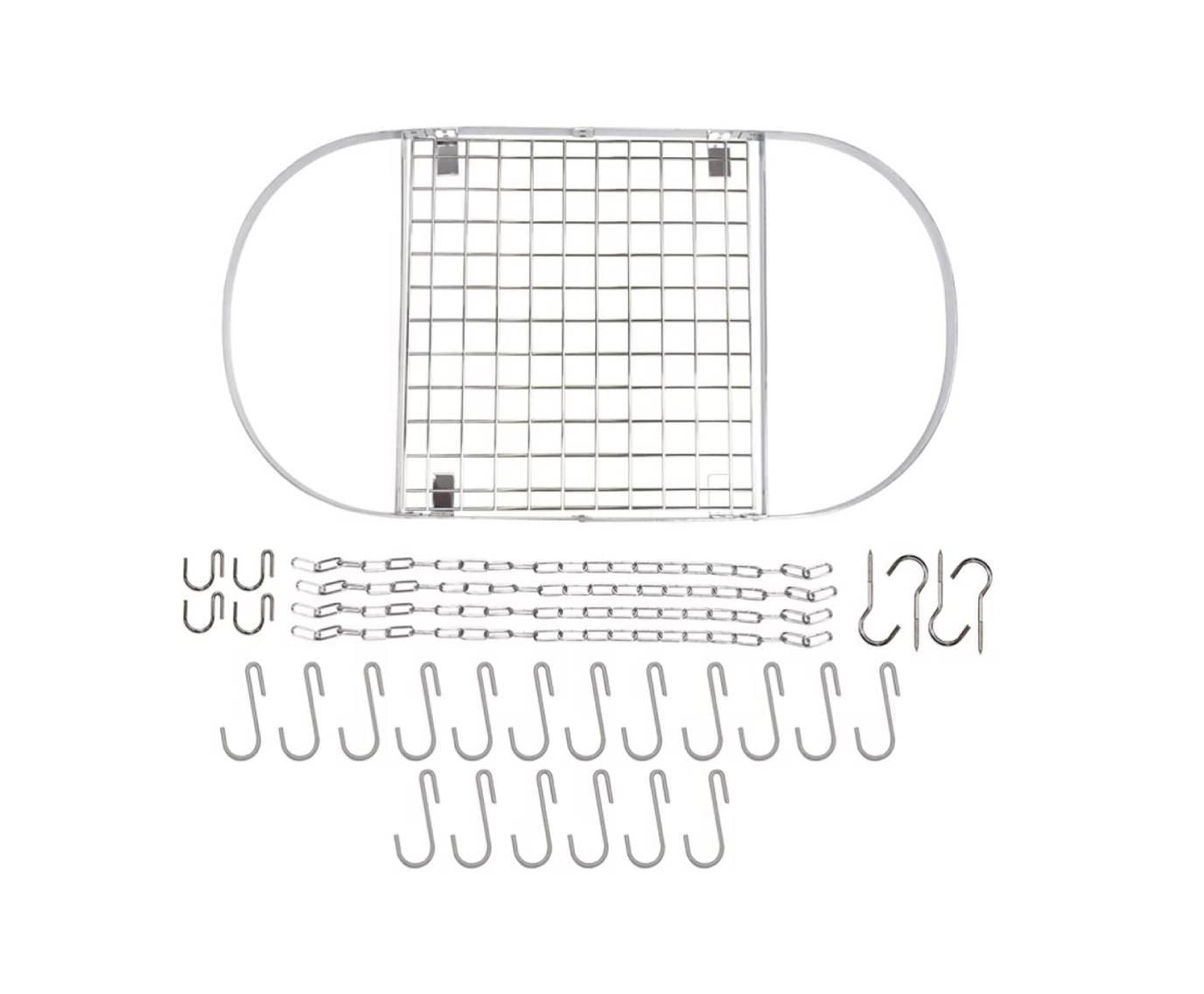 Modern Ceiling Mounted Stainless Steel Oval Hanging Pot Rack - PRHOMZ