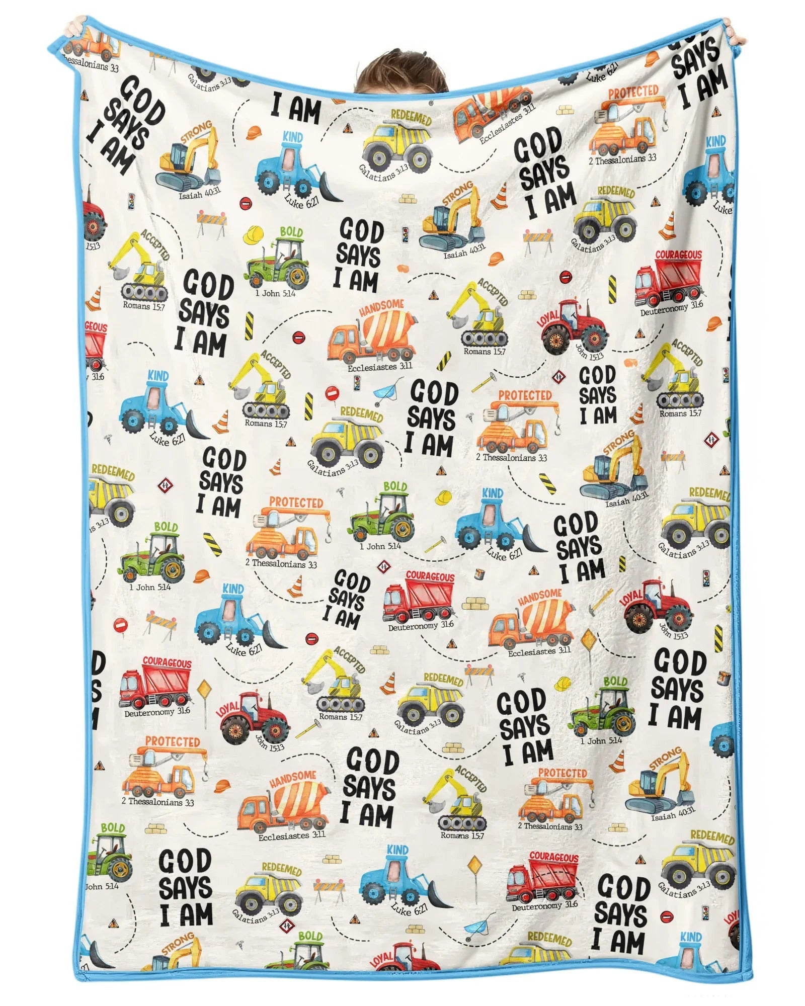 God Says I Am Boy Bamboo Blanket