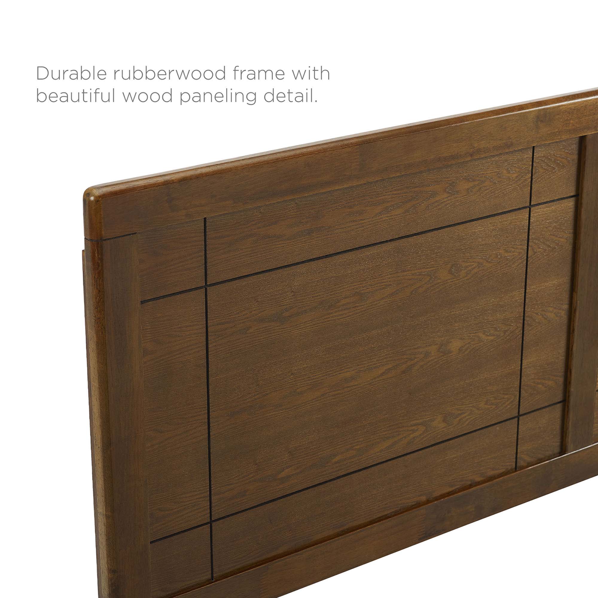 Marlee Wood Full Platform Bed with Splayed Legs by Modway