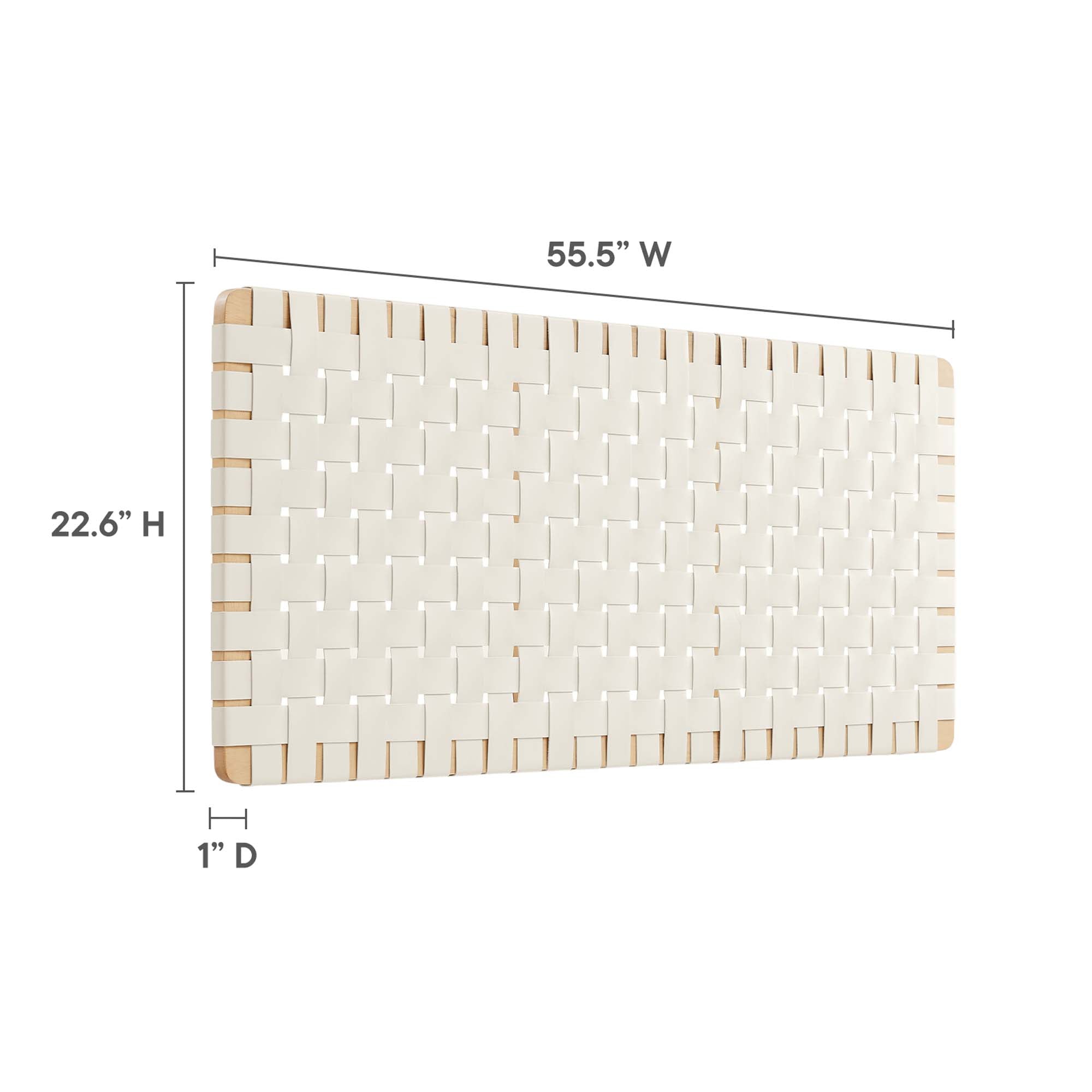Sparta Weave Vegan Leather Full Headboard by Modway