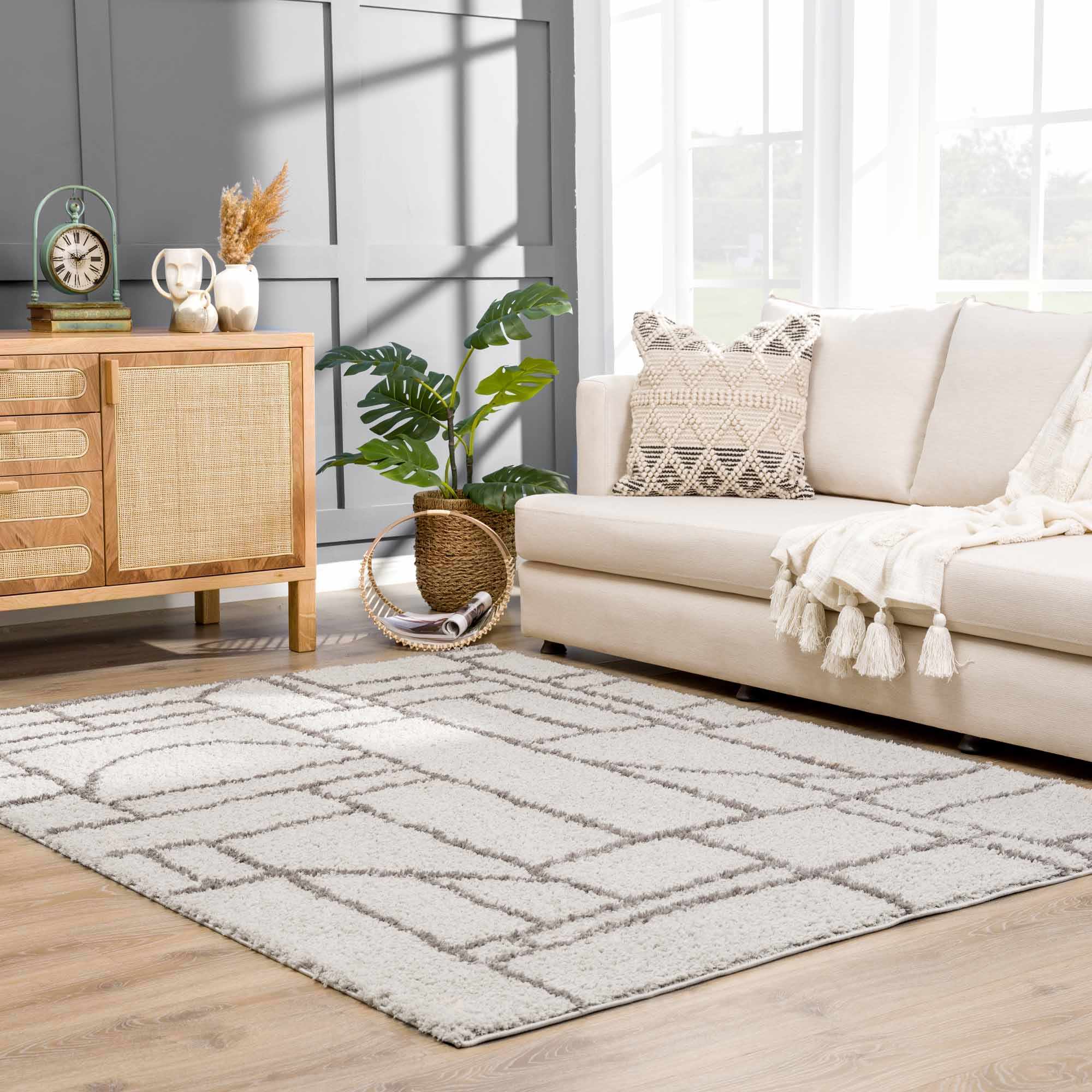 Andia Gray Area Rug - Clearance-0