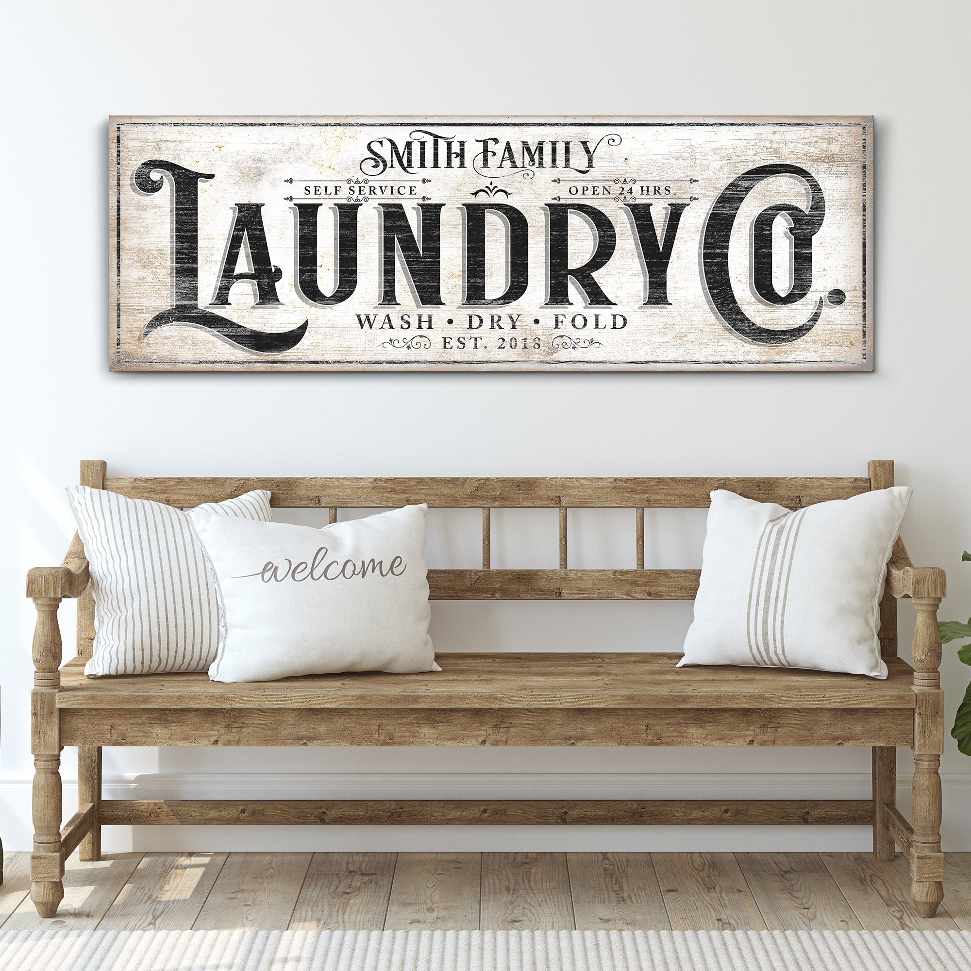 Family Laundry Co Sign