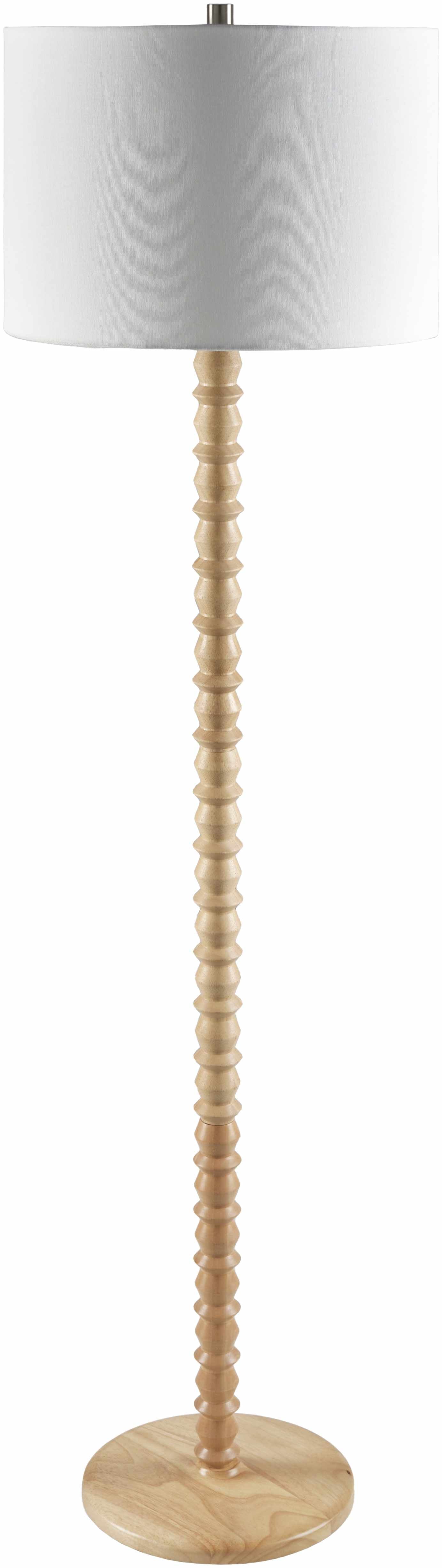 Motozintla Cream Wood Floor Lamp-0