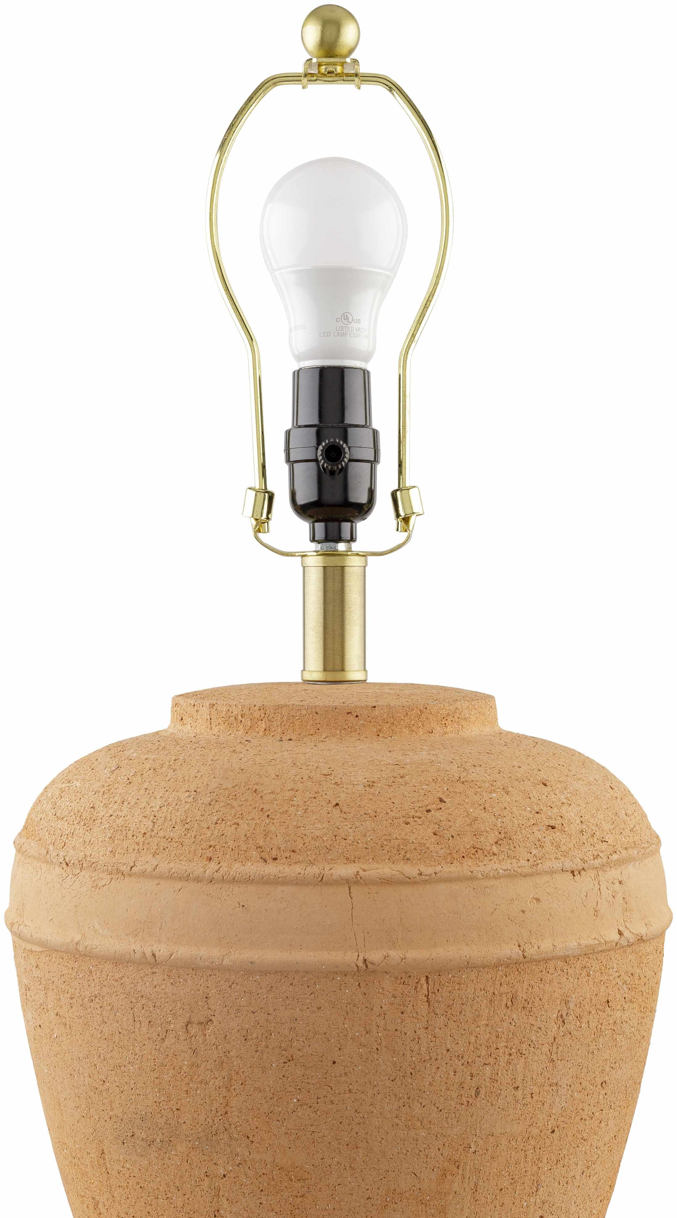 Mascaraque Brick Red Table Lamp - PRHOMZ