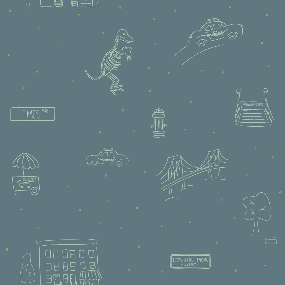 Manhattan Wallpaper by The Lil Dills Shop