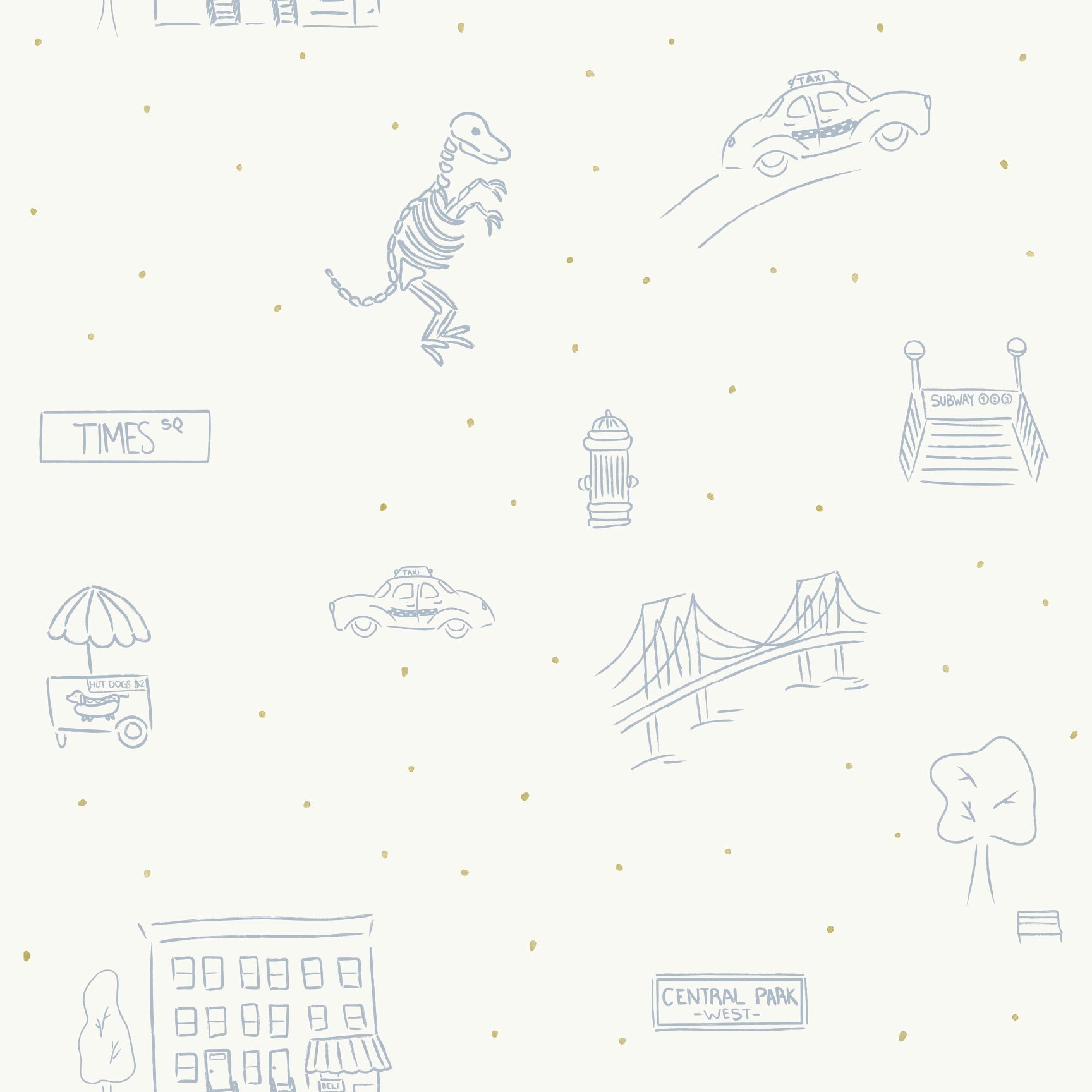 Manhattan Wallpaper by The Lil Dills Shop