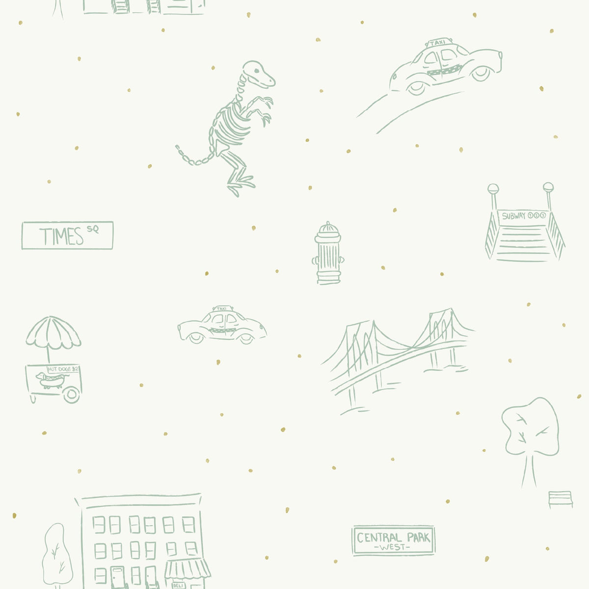 Manhattan Wallpaper by The Lil Dills Shop