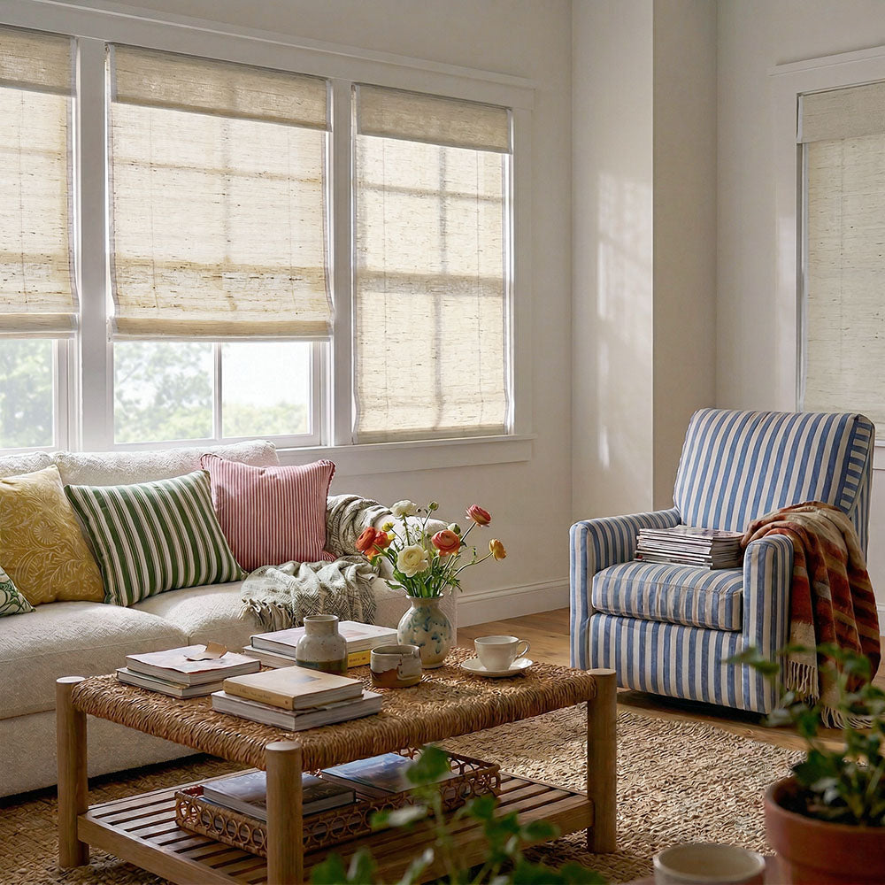 Margo Natural 100% Ramie Woven Shade