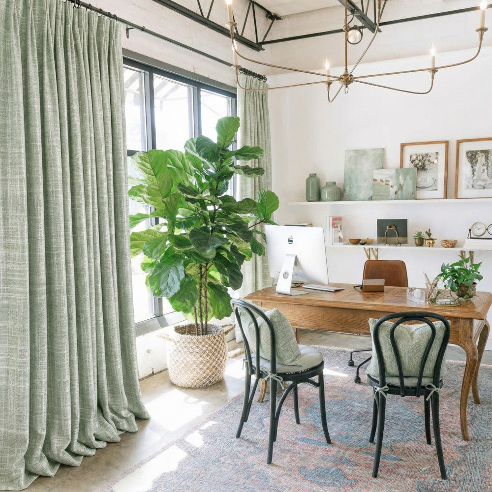 Marti Abstract Stripe Textured Curtains