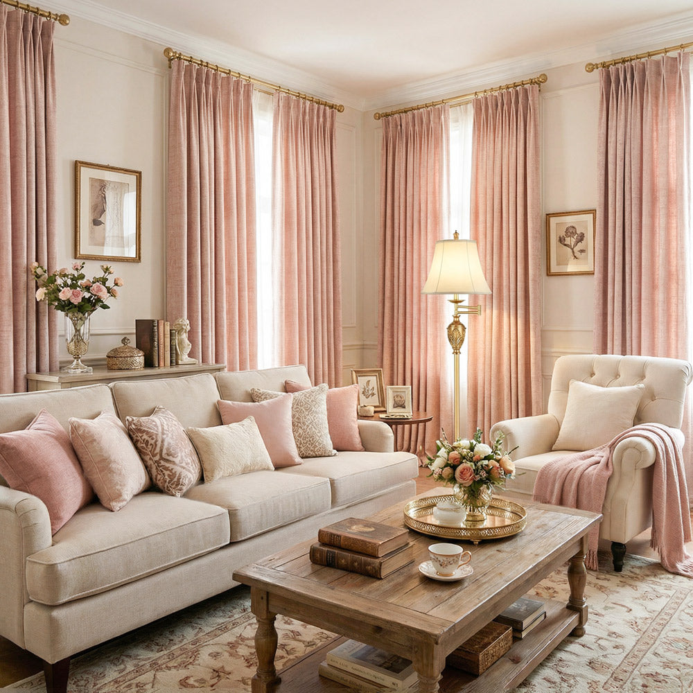 Marti Abstract Stripe Textured Curtains