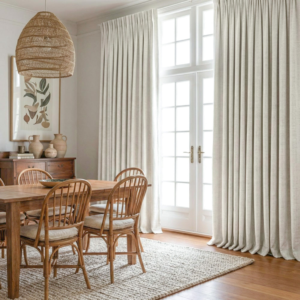 Marti Abstract Stripe Textured Curtains