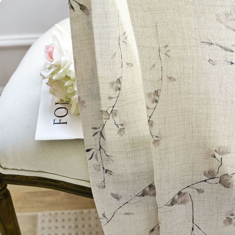 May Flower Sprigs Botanical Printed Curtains