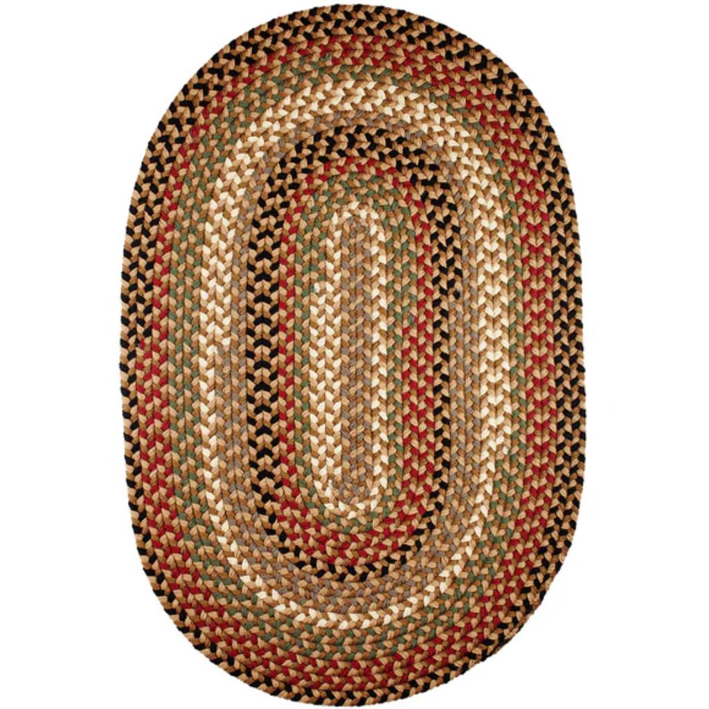 Mayflower Braided Oval Reversible Area Rugs