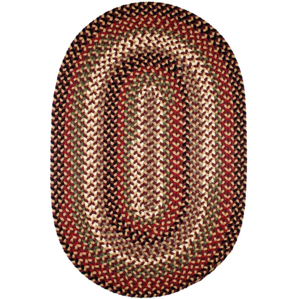 Mayflower Braided Oval Reversible Area Rugs