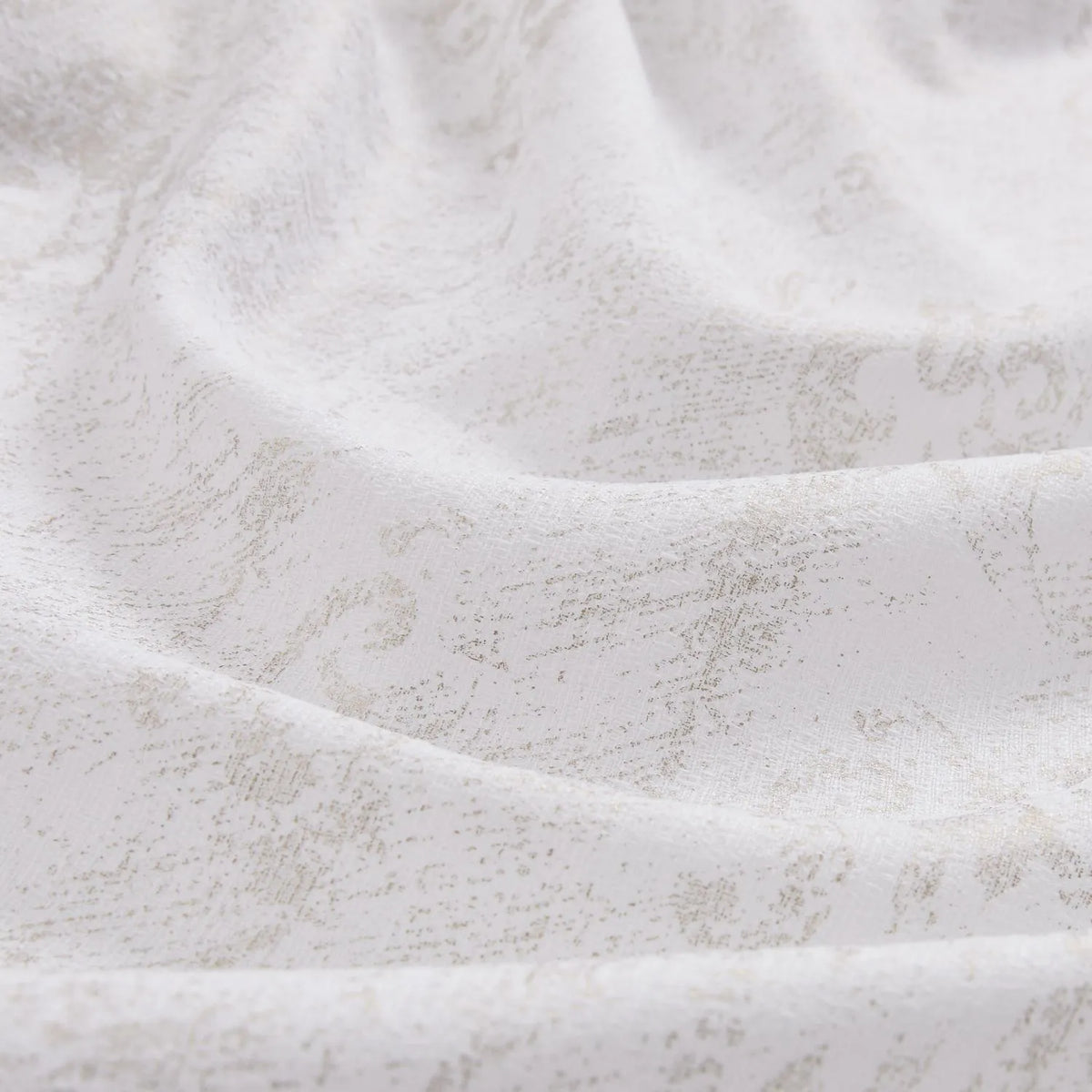 Mazon Damask Foil Printed Linen Sheer Curtains