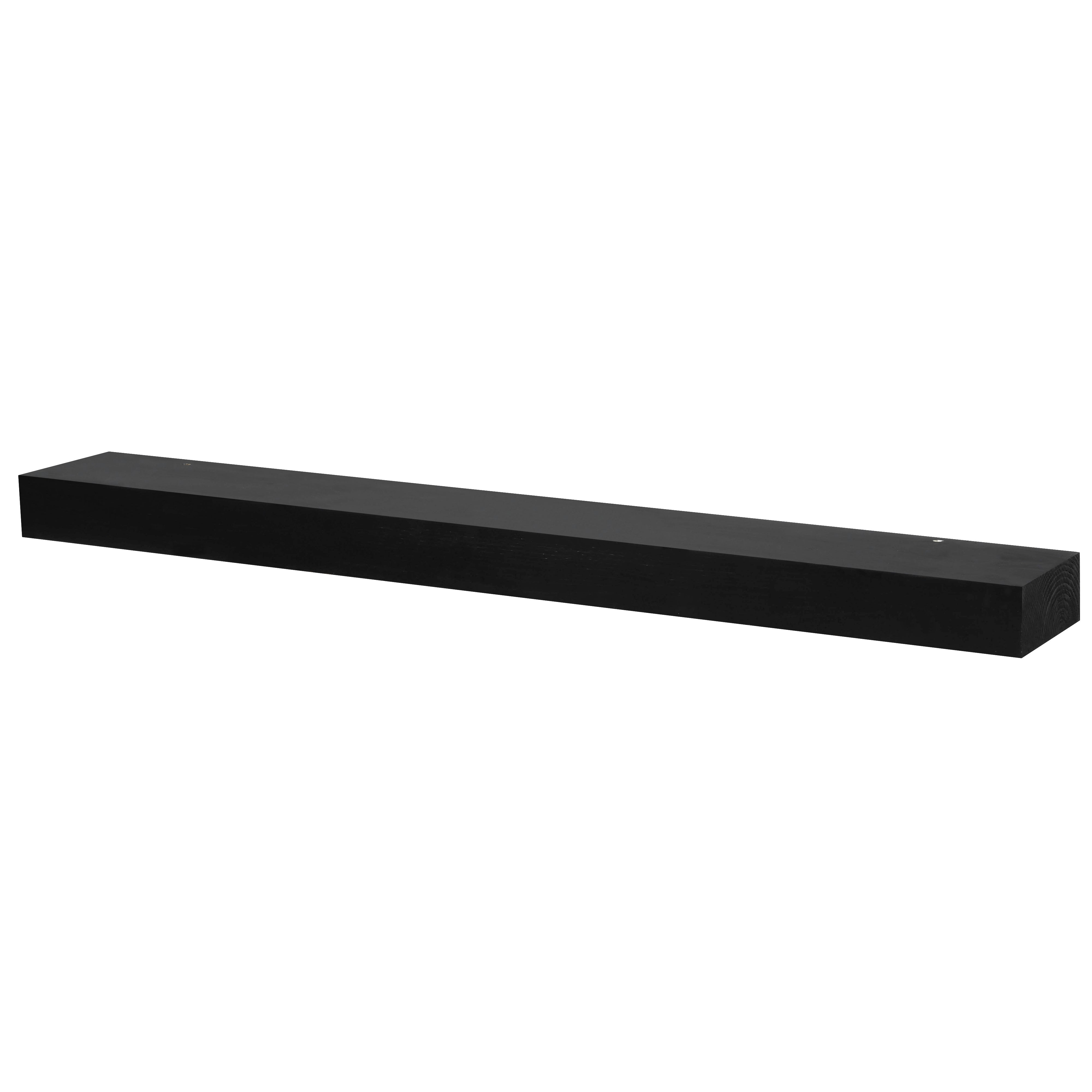 Smooth Solid Floating Timber Fireplace Mantel Shelf