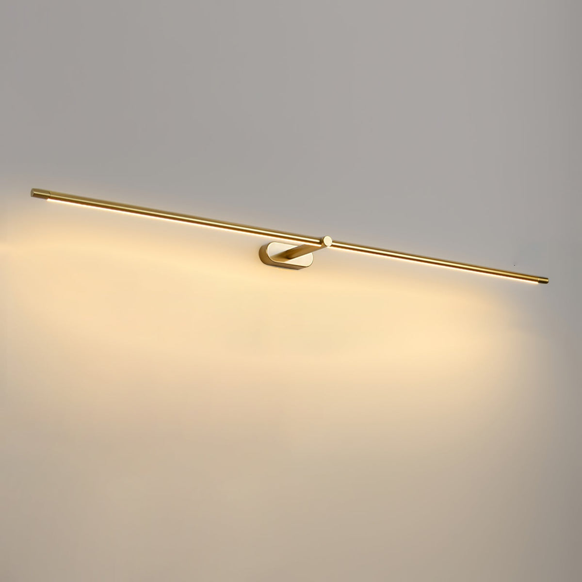 Linora | Linear LED Wall Sconce with Dimmable Warm Light | Metal Vanity Lamp for Mirrors