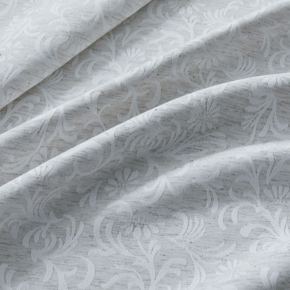 Miranda Subtle Floral Linen Cotton Jacquard Curtains