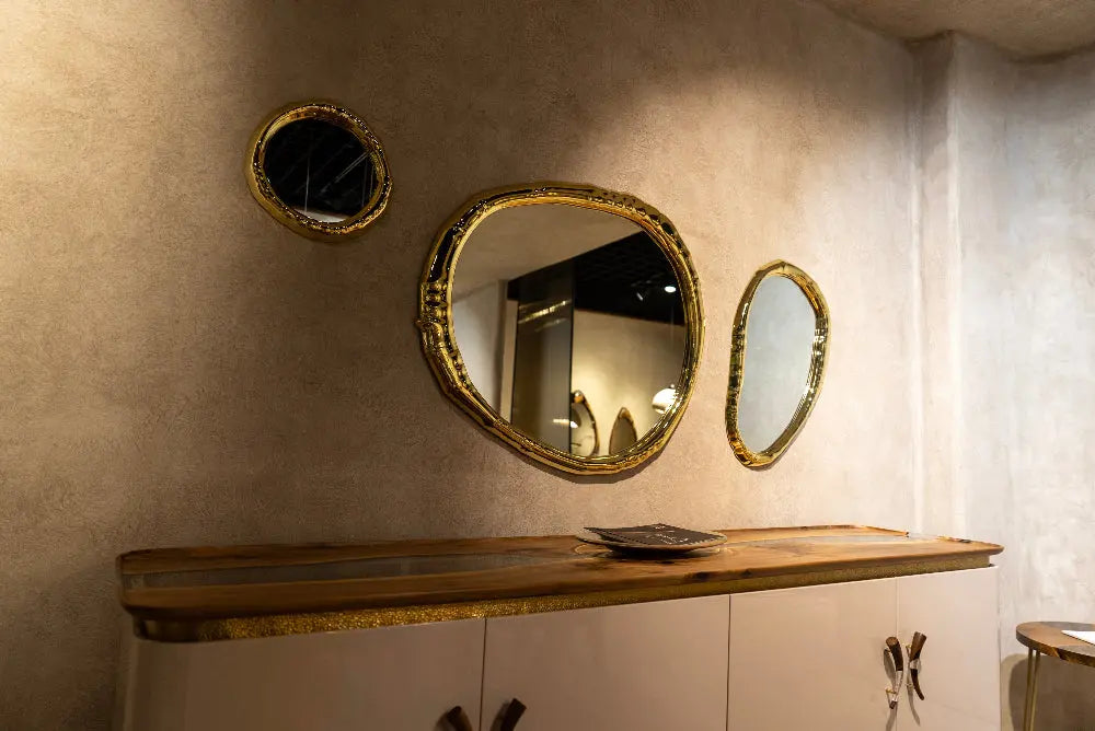 Resin and Walnut Credenza - Modern Sideboard | Ivory Collection