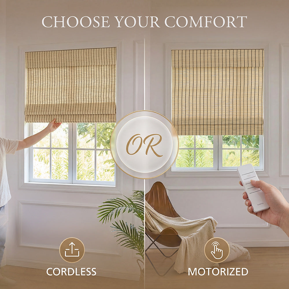 Mokara Natural Custom Bamboo Shades