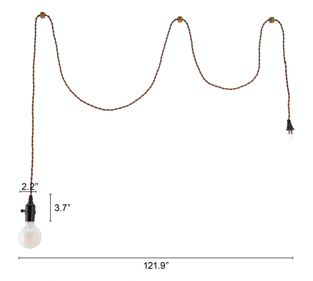 Molly Steel Black Ceiling Lamp