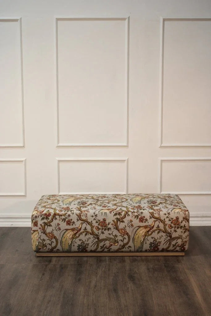 Morriis Fabric Rectangular Ottoman