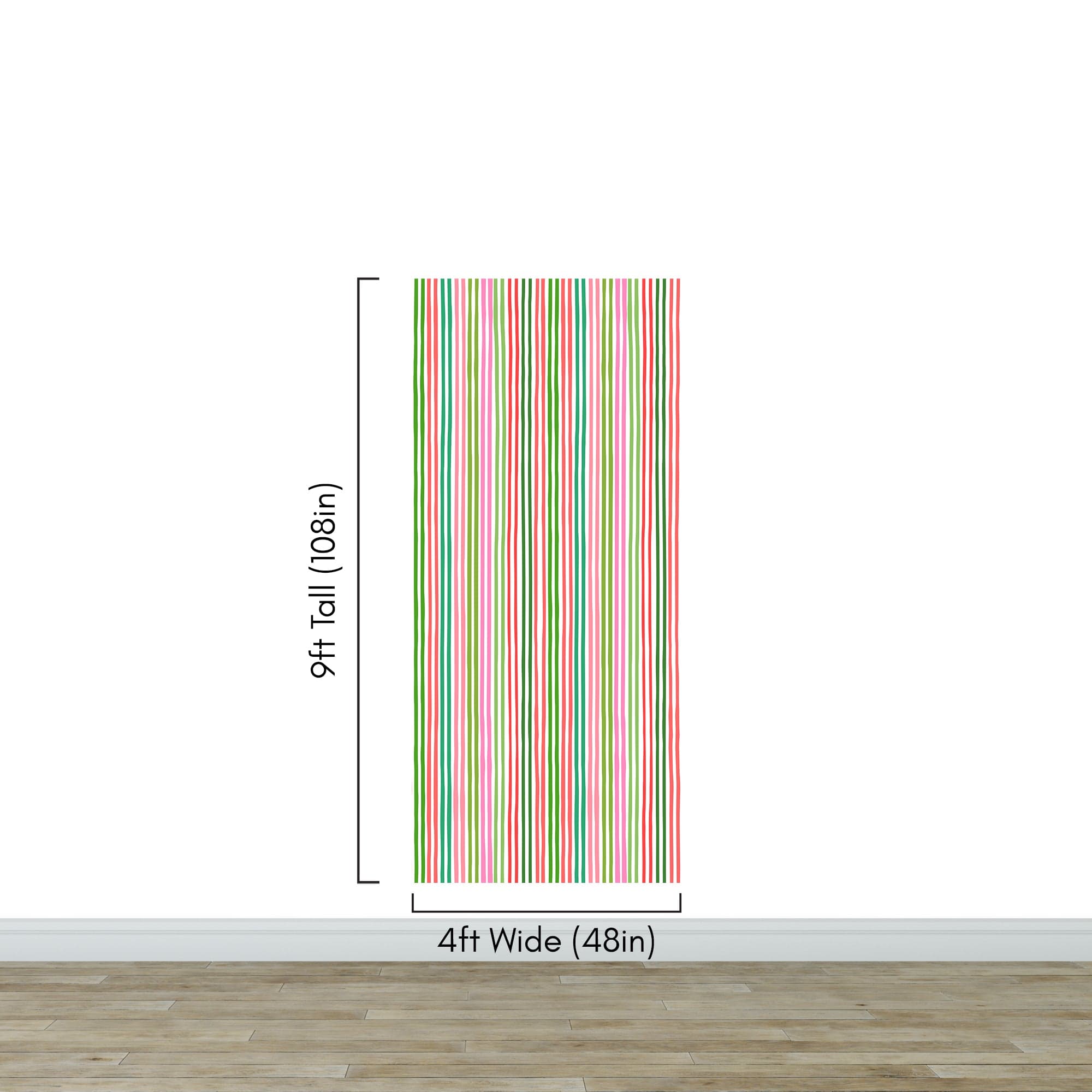 Color Vertical Stripes Pattern Wallpaper Mural. #7034