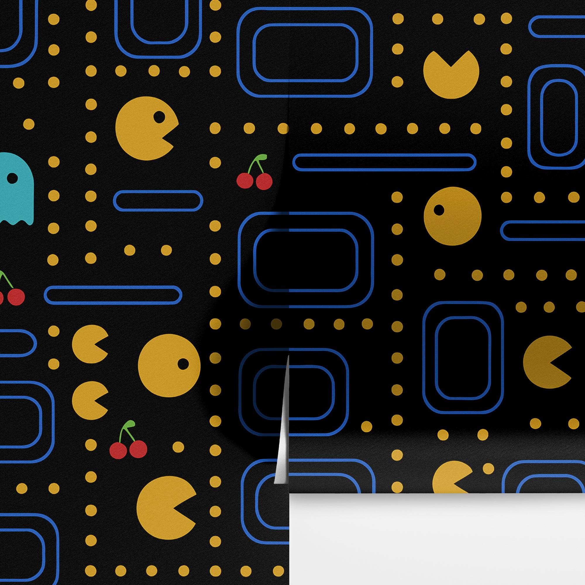 Pacman Wallpaper Mural. #7004