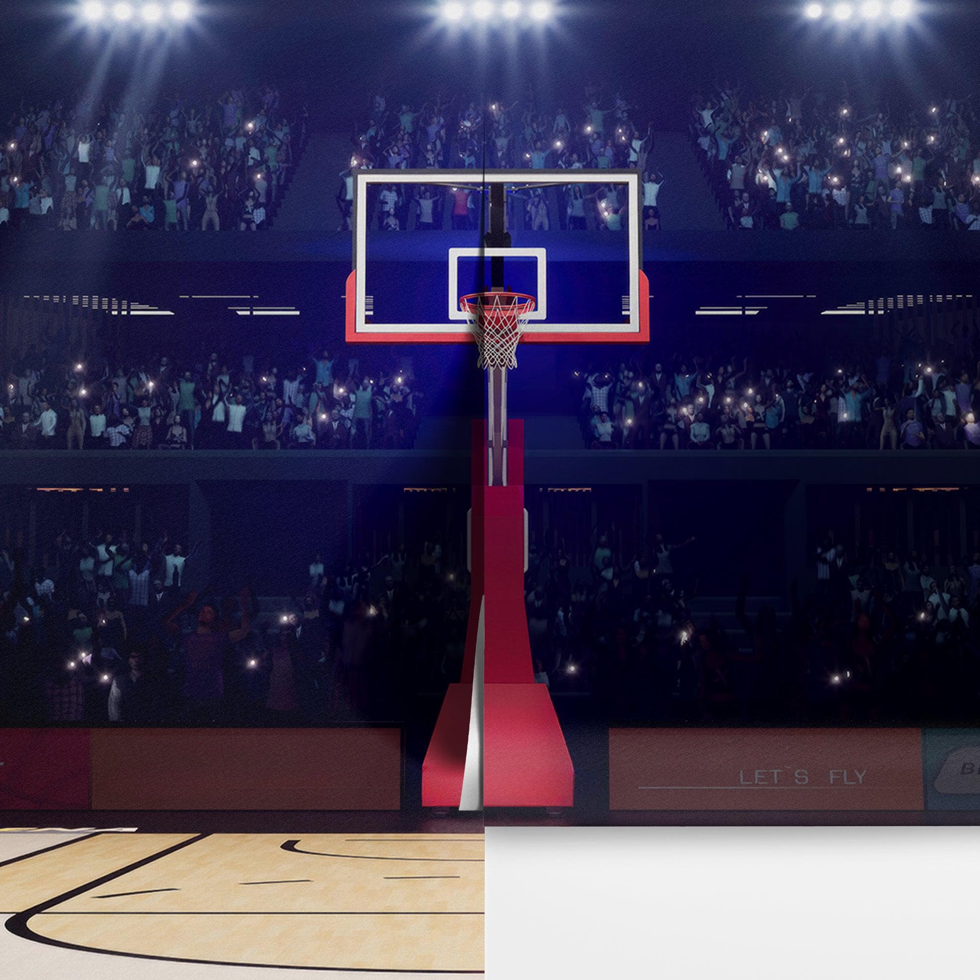 Basketball Court Stadium Wallpaper Mural. #7013