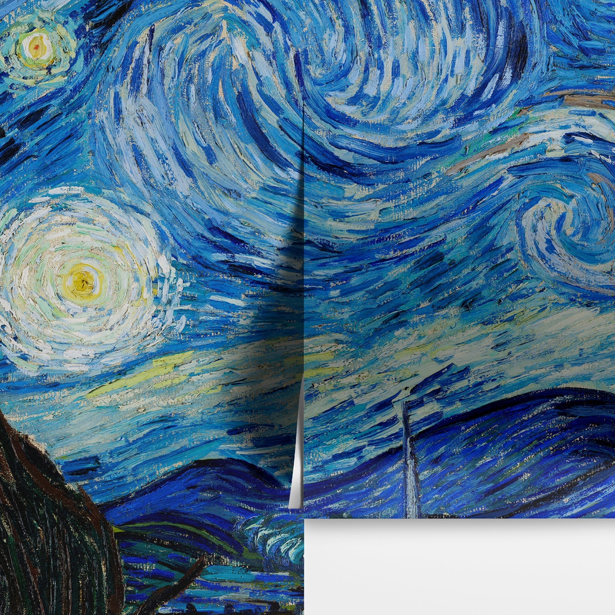Vincent Van Gogh's The Starry Night Painting Wallpaper Mural. #6742