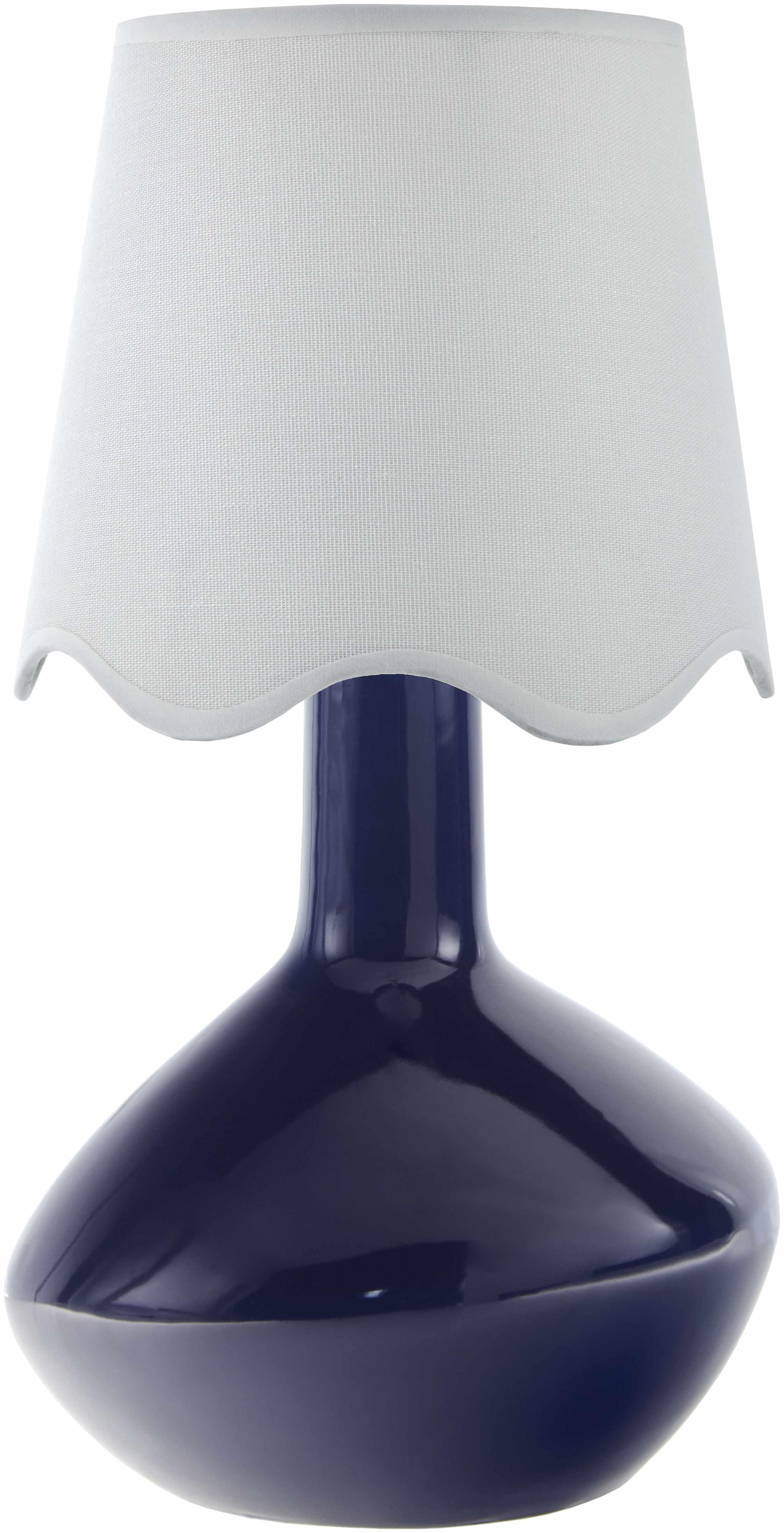 Neuenhagen Navy & White Ceramic Table Lamp - PRHOMZ