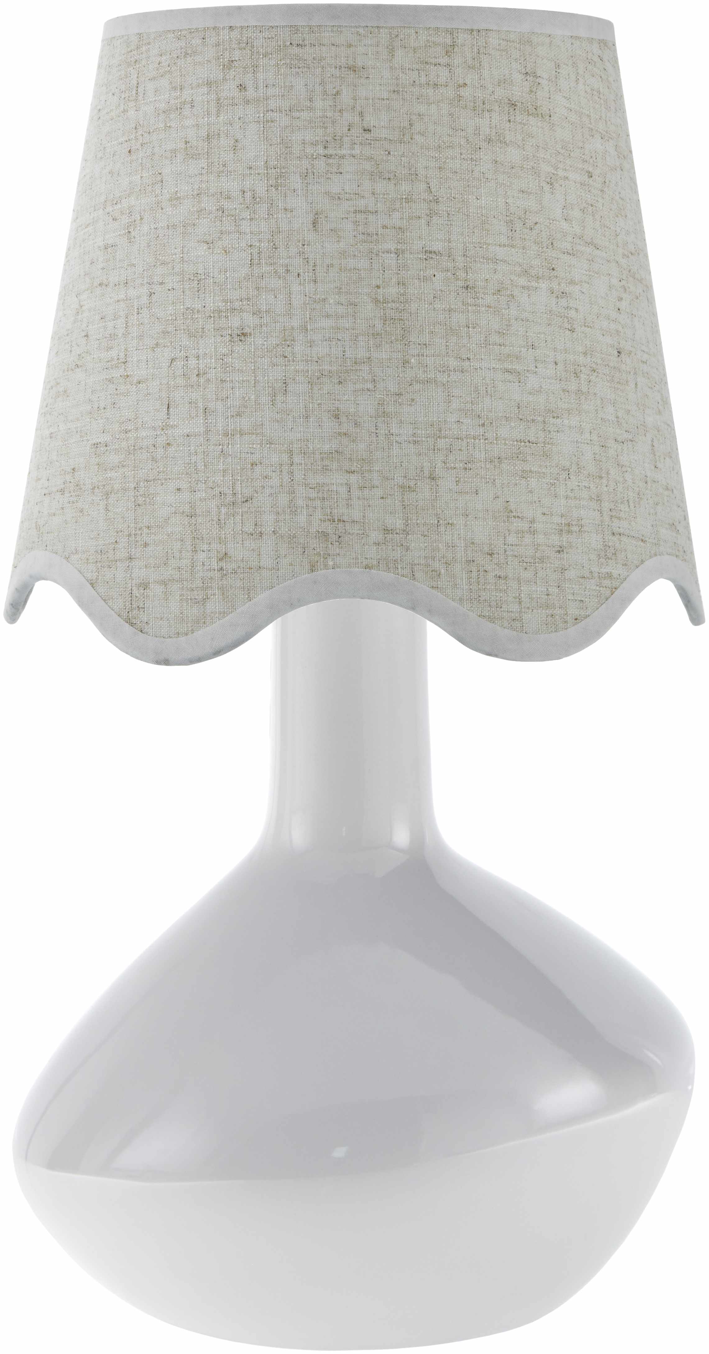 Neuenhagen White & Wheat Ceramic Table Lamp-0