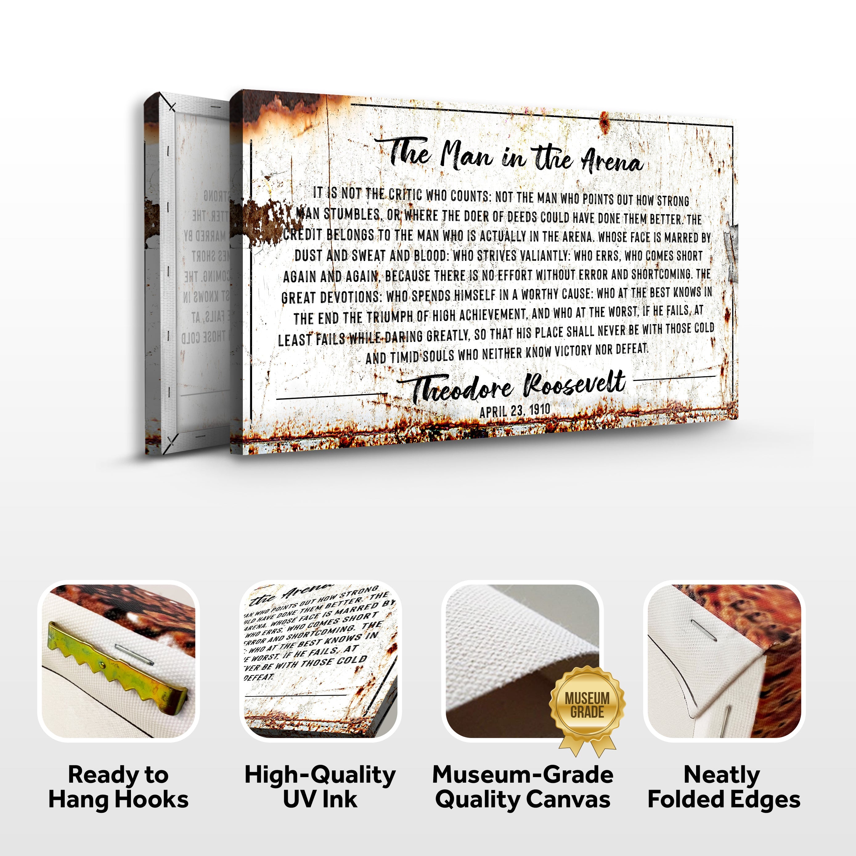 The Man In The Arena Sign III