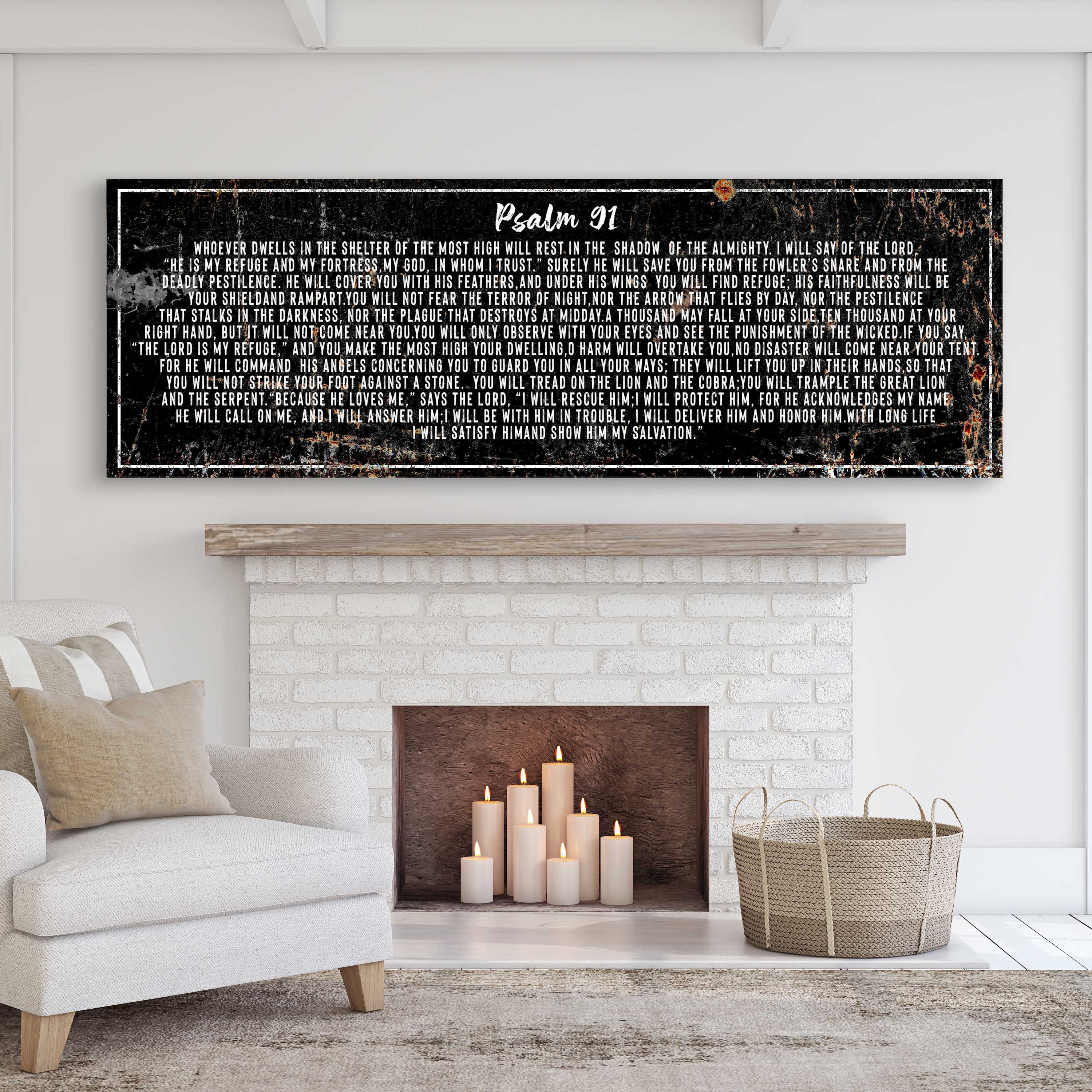Psalm 91 - He Is My Refuge Sign II