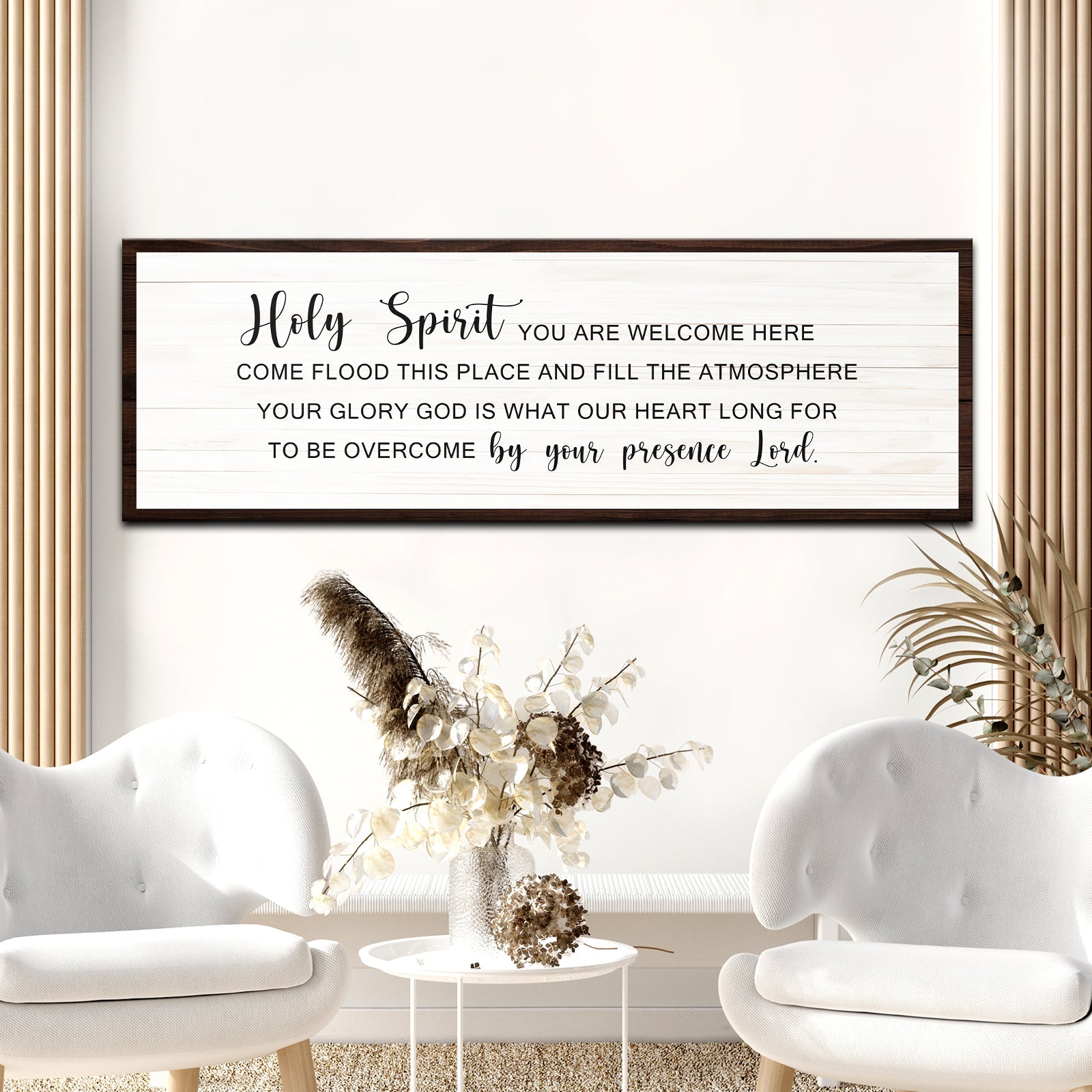 Holy Spirit Rustic Sign