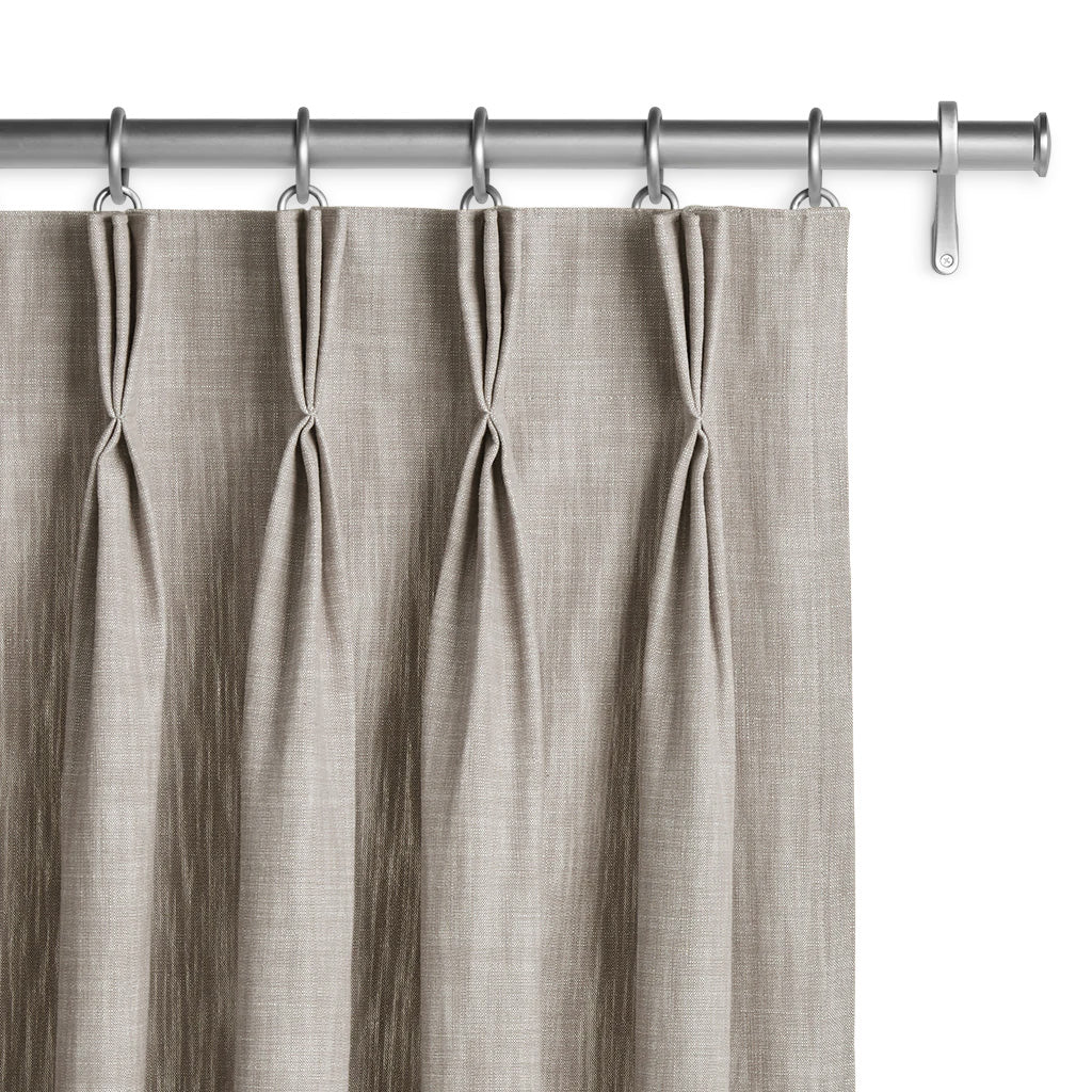 Organic Hemp Curtains with Blackout/Light Filtering Liner - Triple Pinch Pleat, Standard & Custom Sizes-0