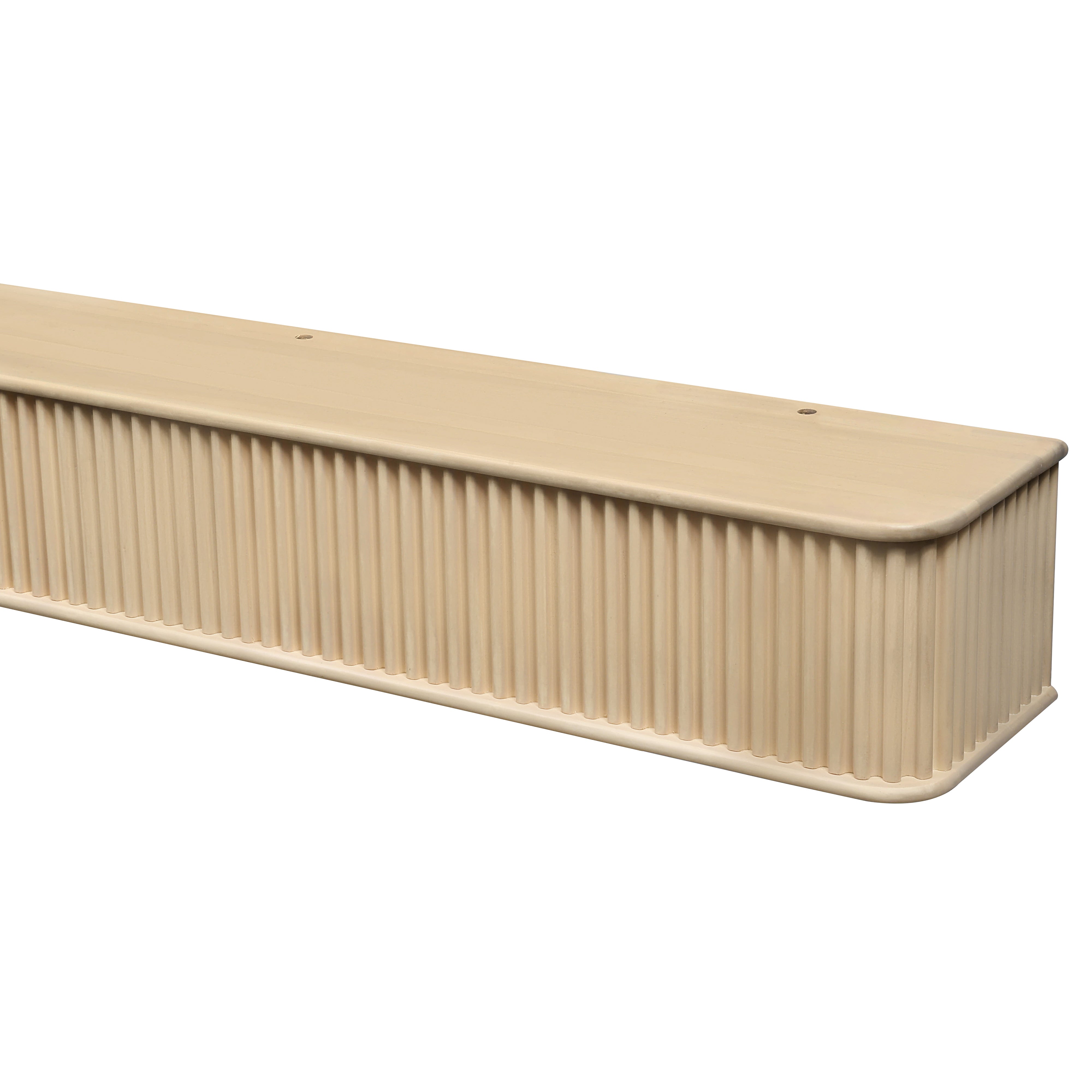 Fluted Fireplace Mantel Shelf – Real Wood