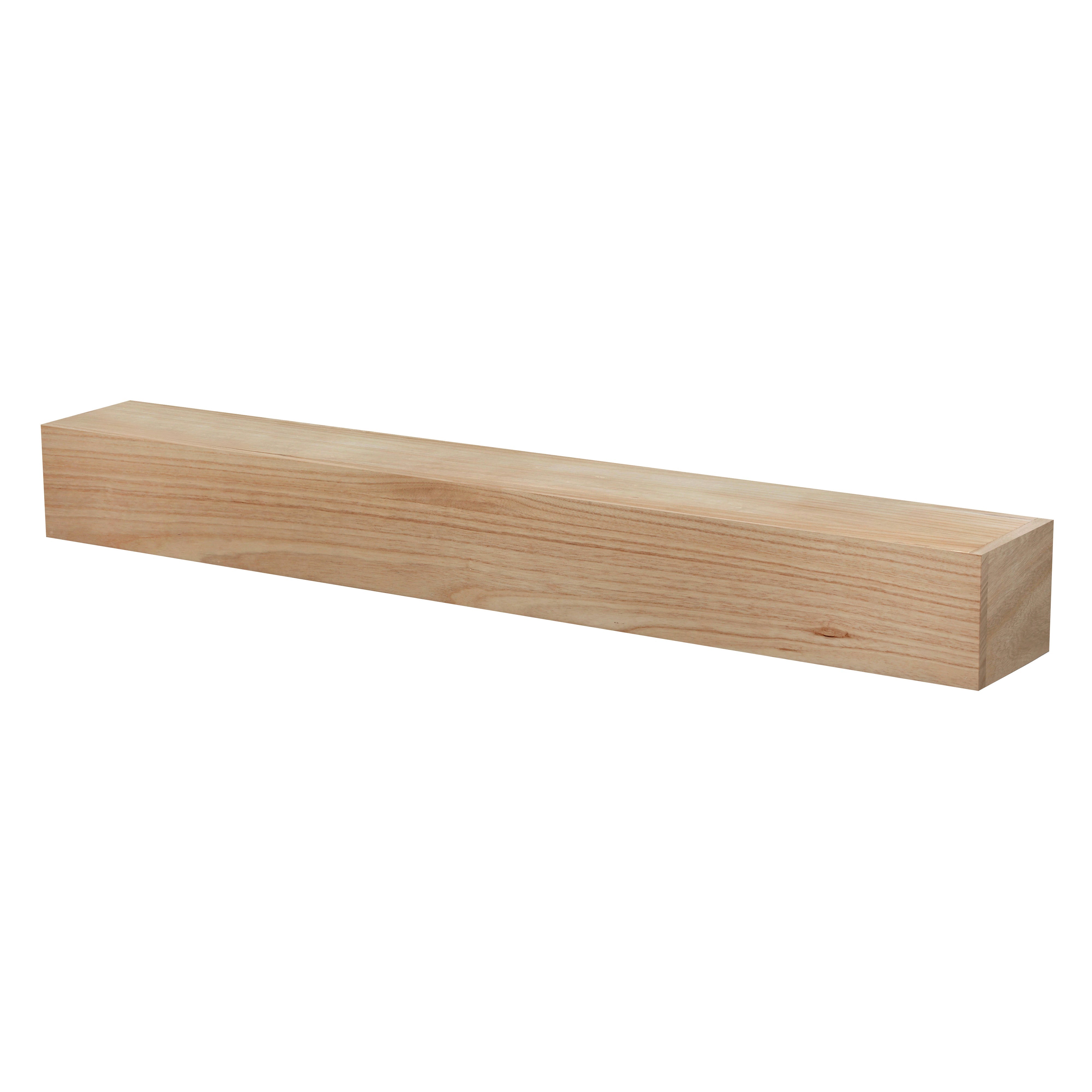 Classic Paulownia Wood Fireplace Mantel Shelf
