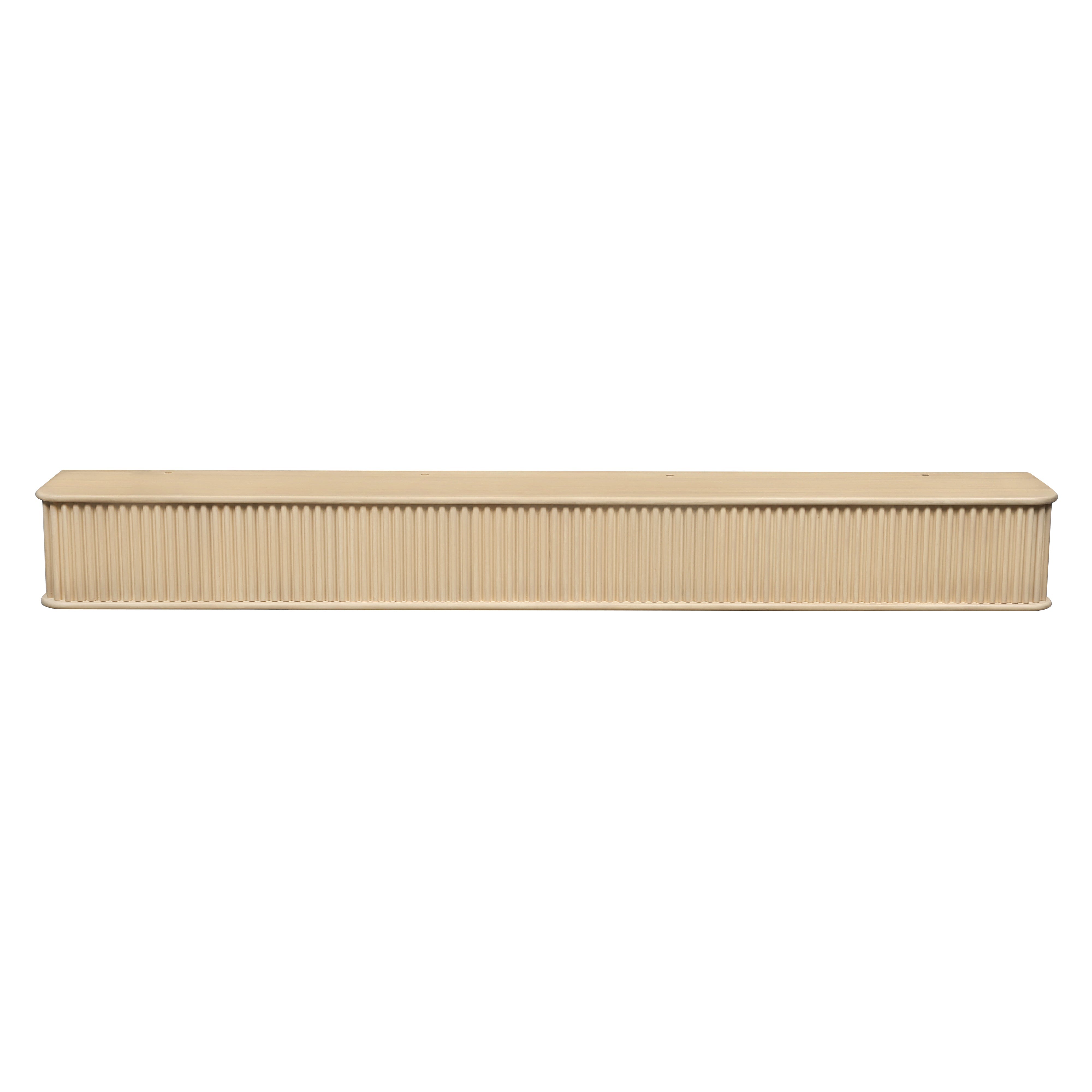 Fluted Fireplace Mantel Shelf – Real Wood