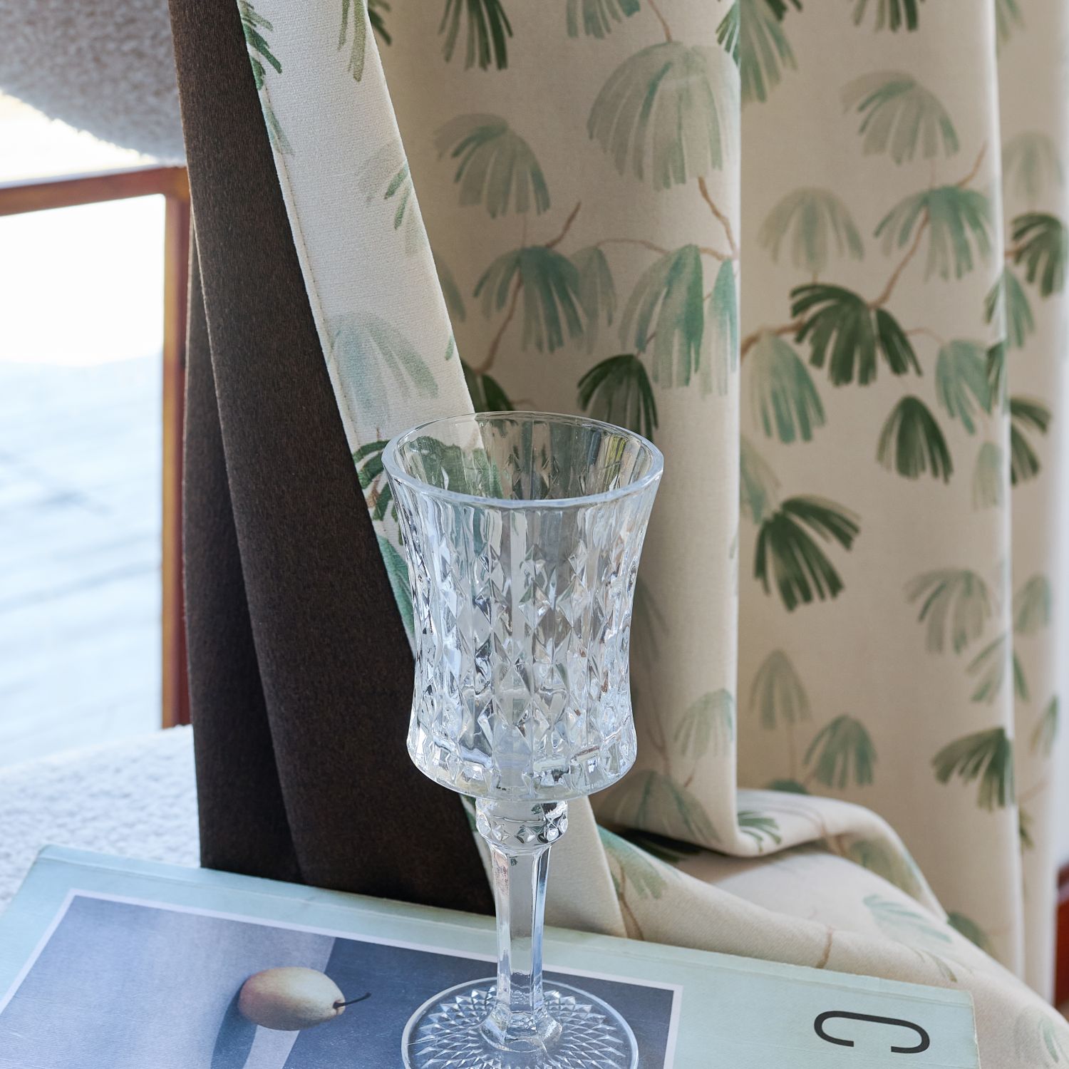 Nayla Green Unconventional Pine Print Curtains