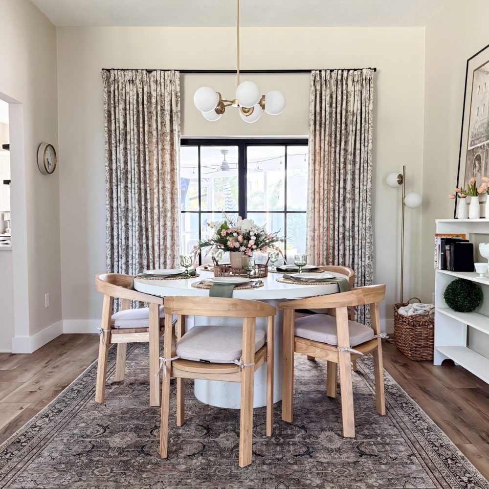 Nellie Cottage Style Floral Jacquard Curtains