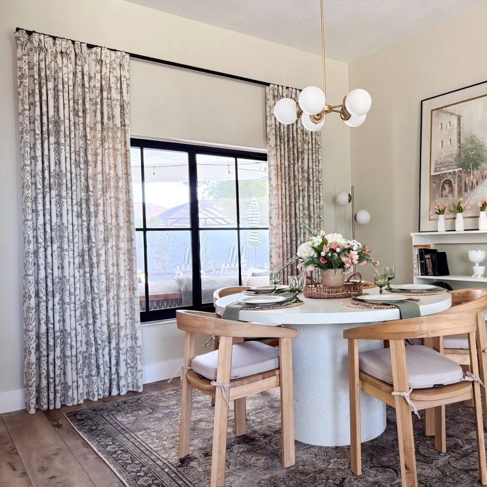 Nellie Cottage Style Floral Jacquard Curtains
