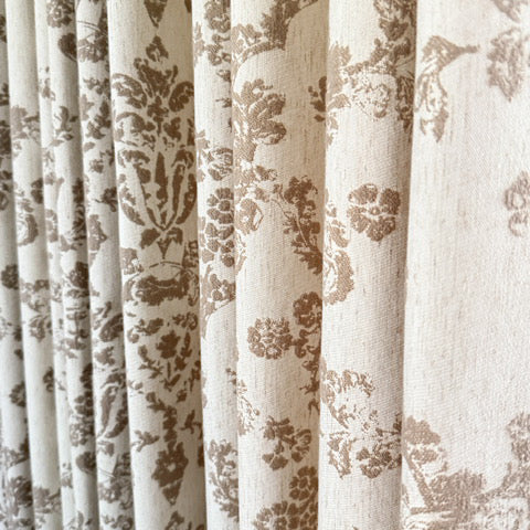 Nellie Cottage Style Floral Jacquard Curtains