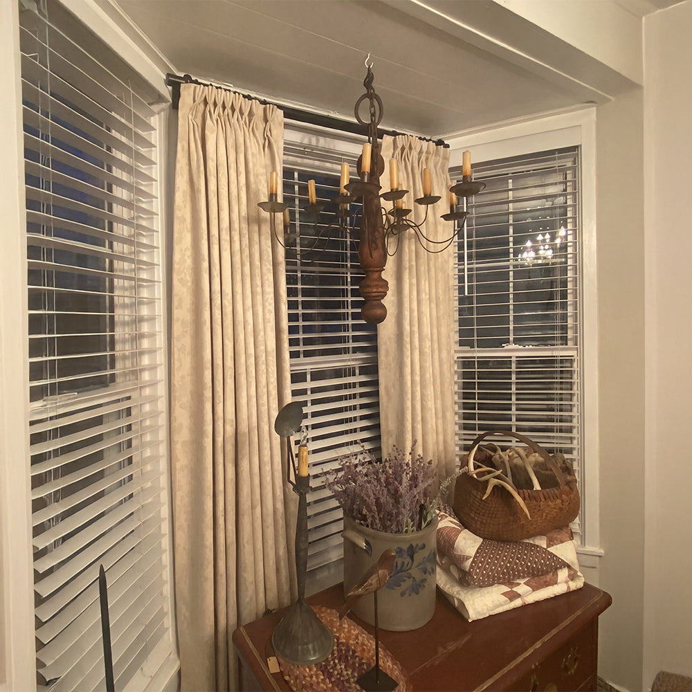 Nellie Cottage Style Floral Jacquard Curtains